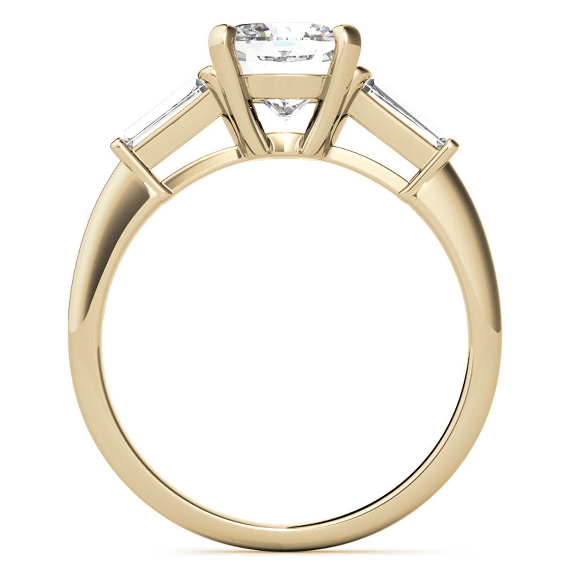 Sterling Silver Cushion- Cut Adjustable Engagement Yellow Gold Ring For Women