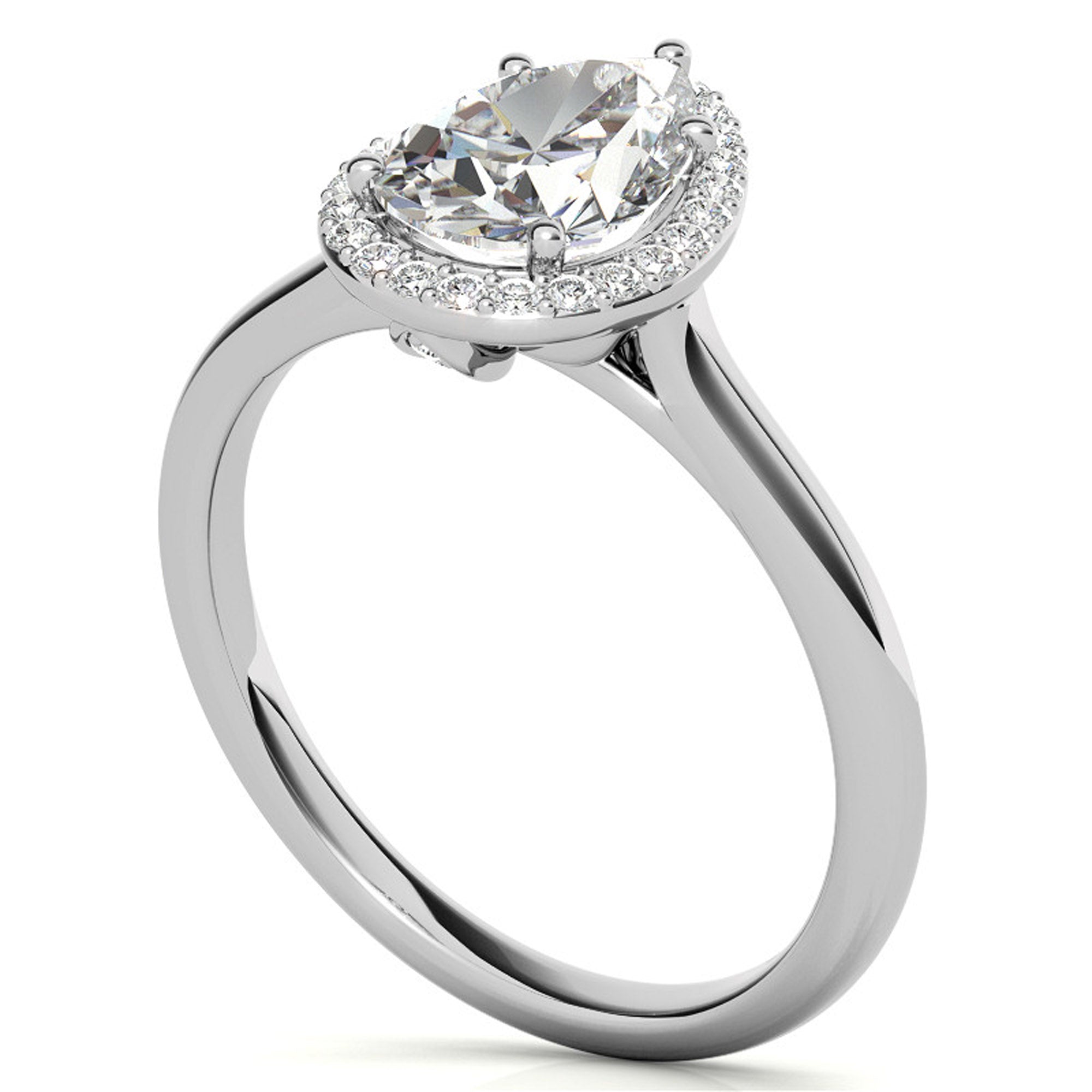 Silver Lunar Beam Ring