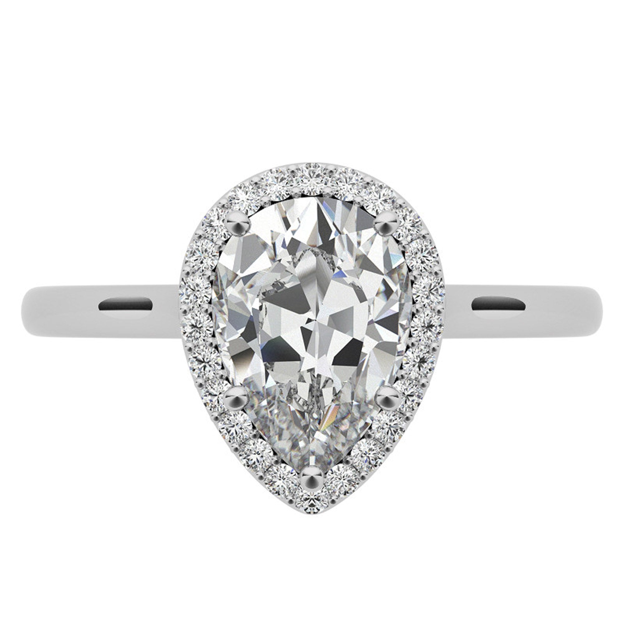 Silver Lunar Beam Ring