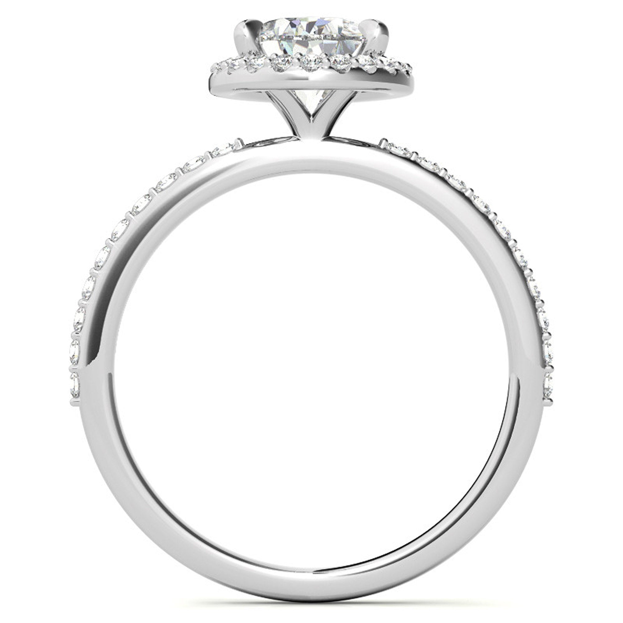 Silver Shine Teardrop Elegance Ring