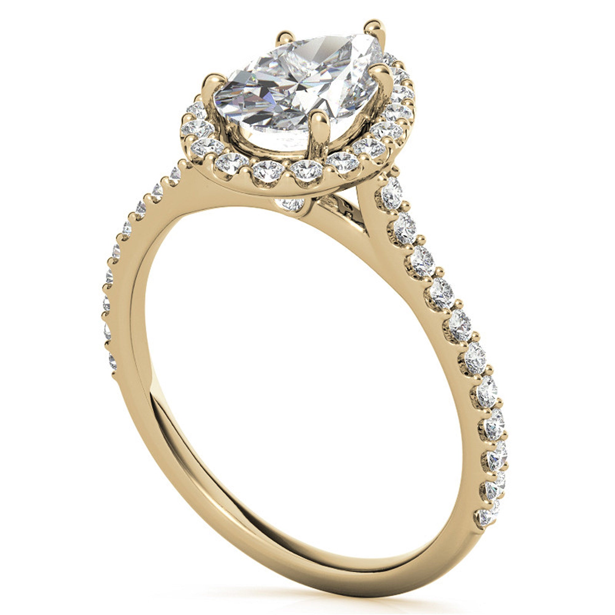 Silver Luxe Teardrop Ring
