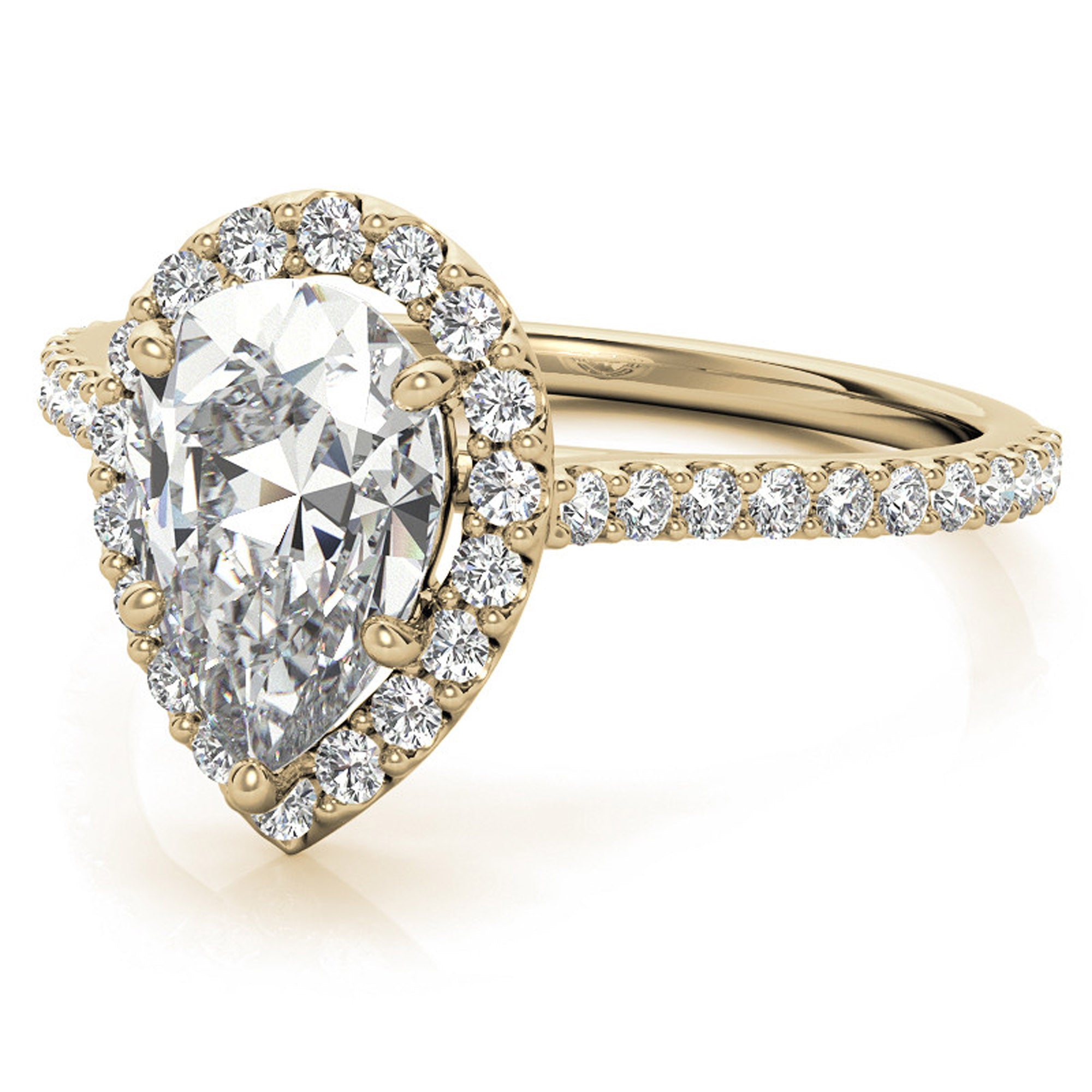 Silver Luxe Teardrop Ring