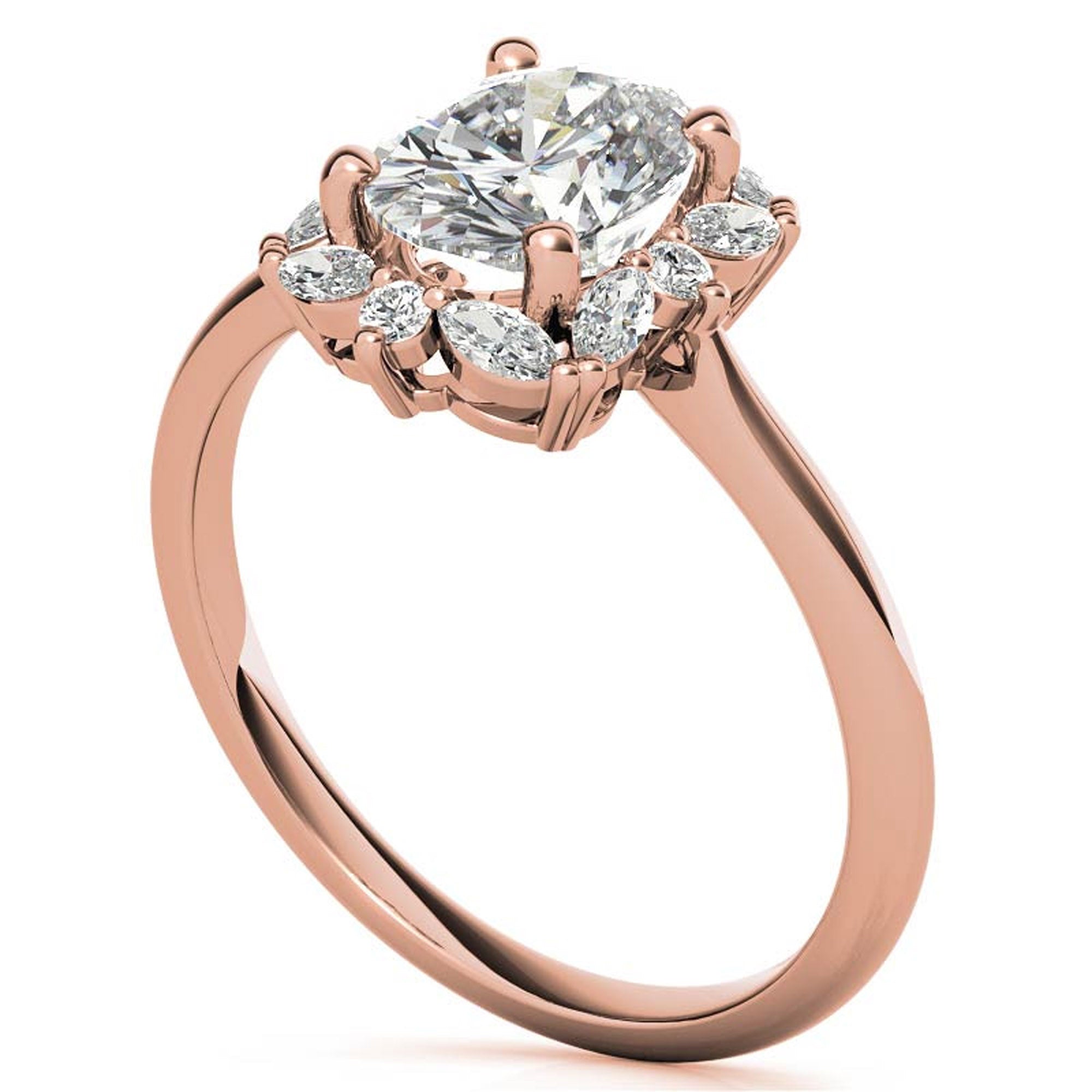 Silver Blushing Bloom Ring
