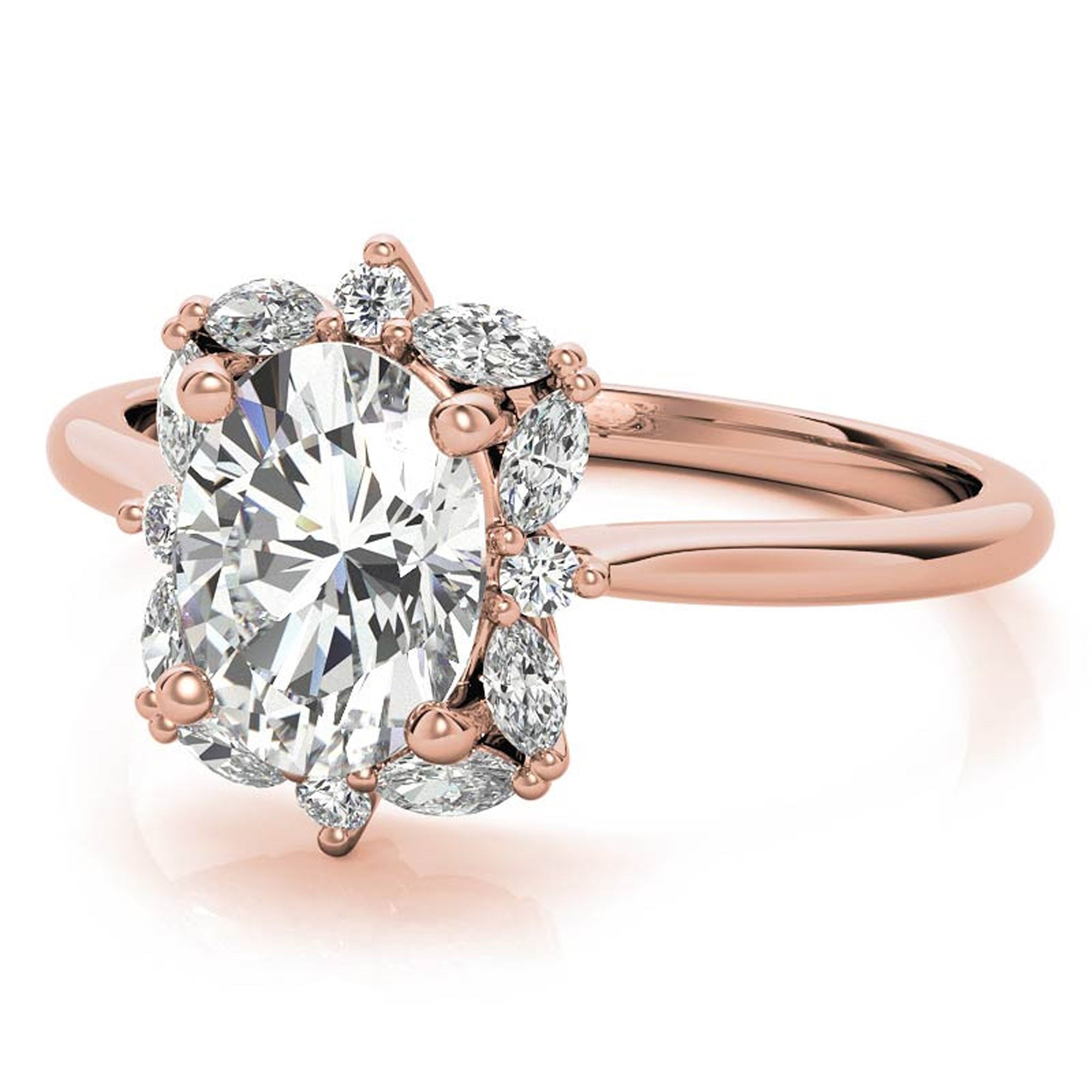 Silver Blushing Bloom Ring