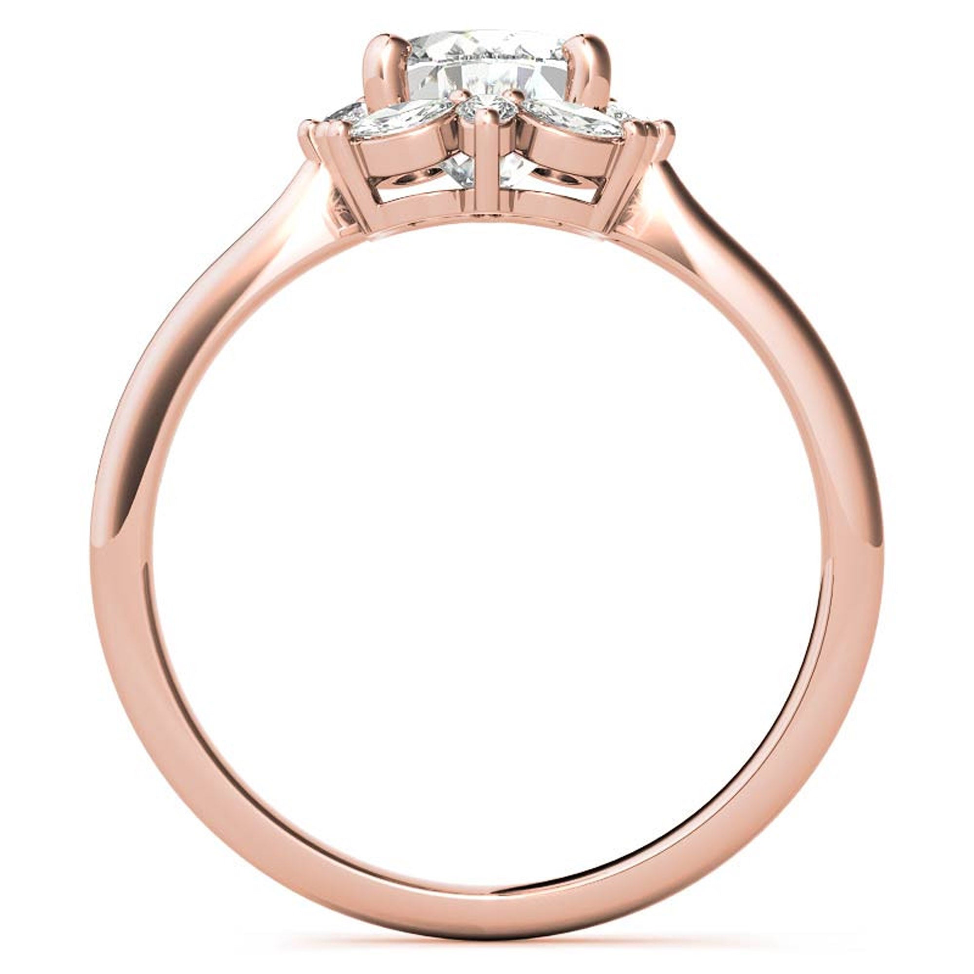 Silver Blushing Bloom Ring