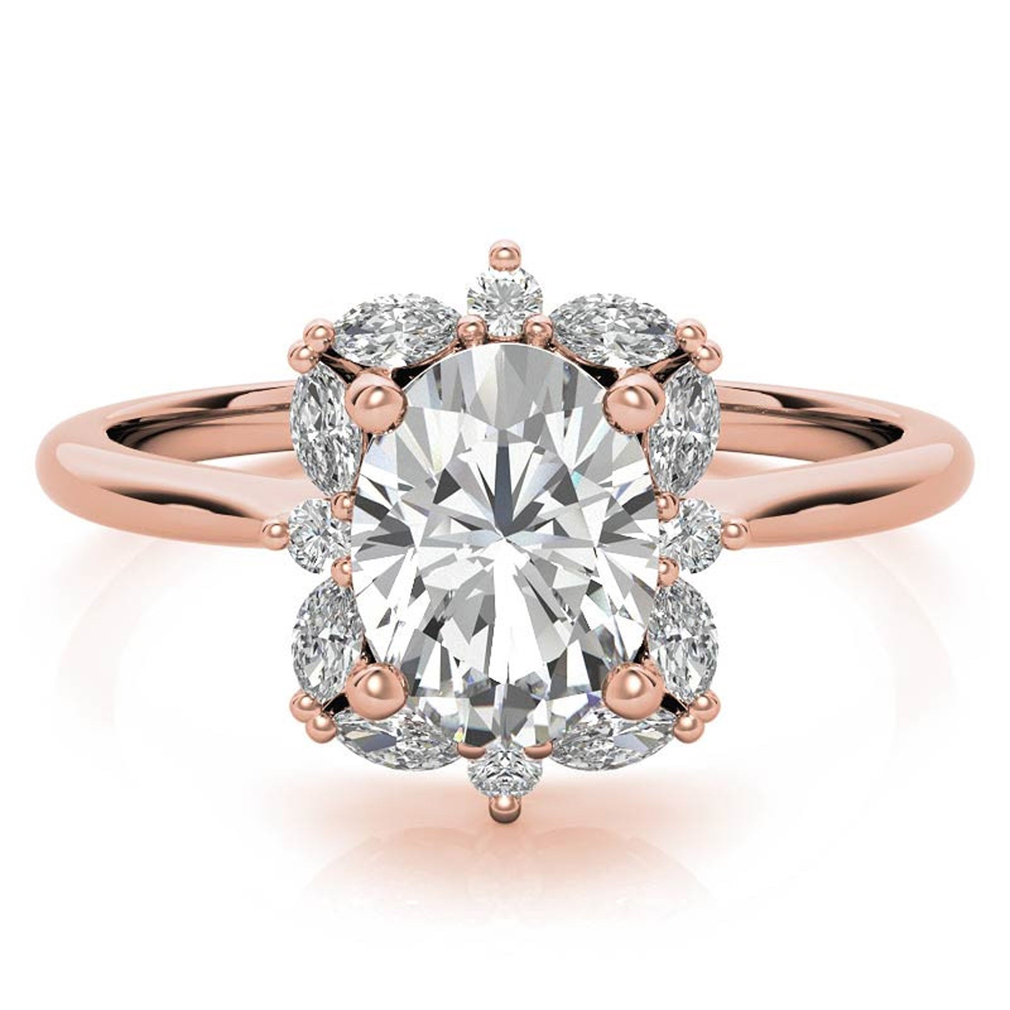 Silver Blushing Bloom Ring