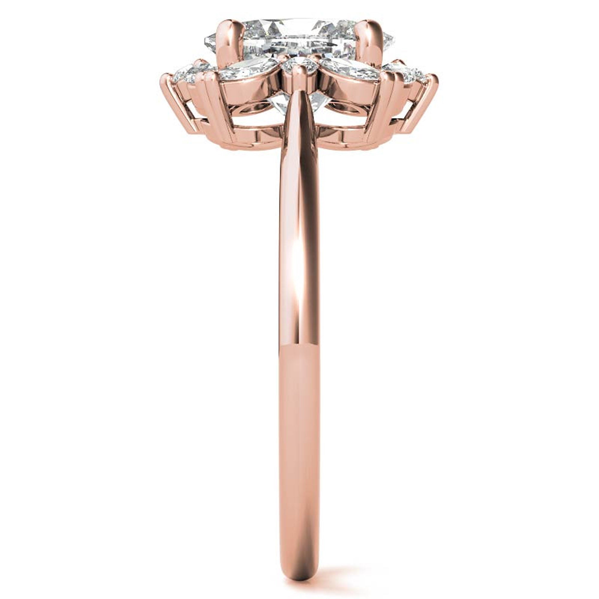 Silver Blushing Bloom Ring