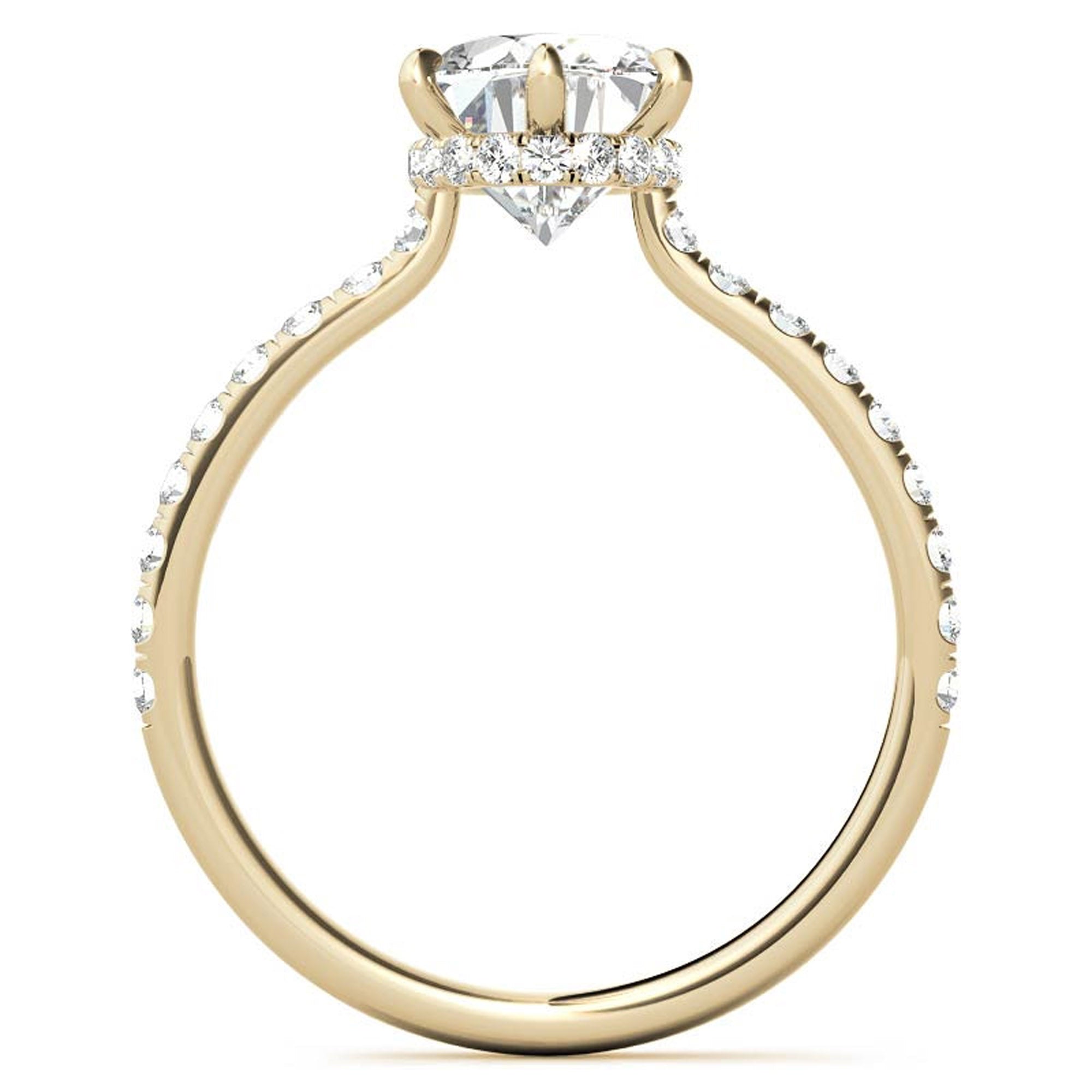 Stunning Adjustable Stackable Oval Ring in Yellow Gold Plated Sterling Silver