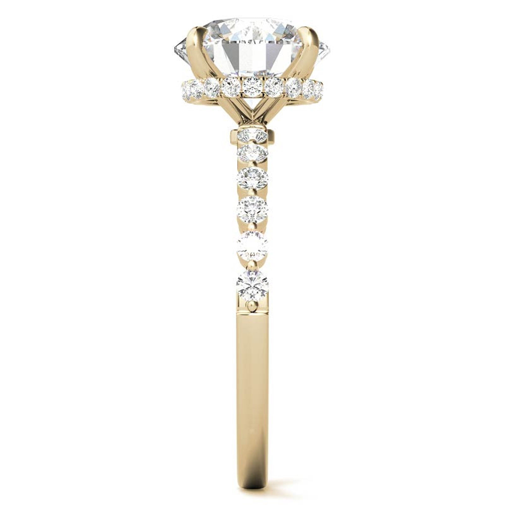 Adjustable Round Solitaire Ring