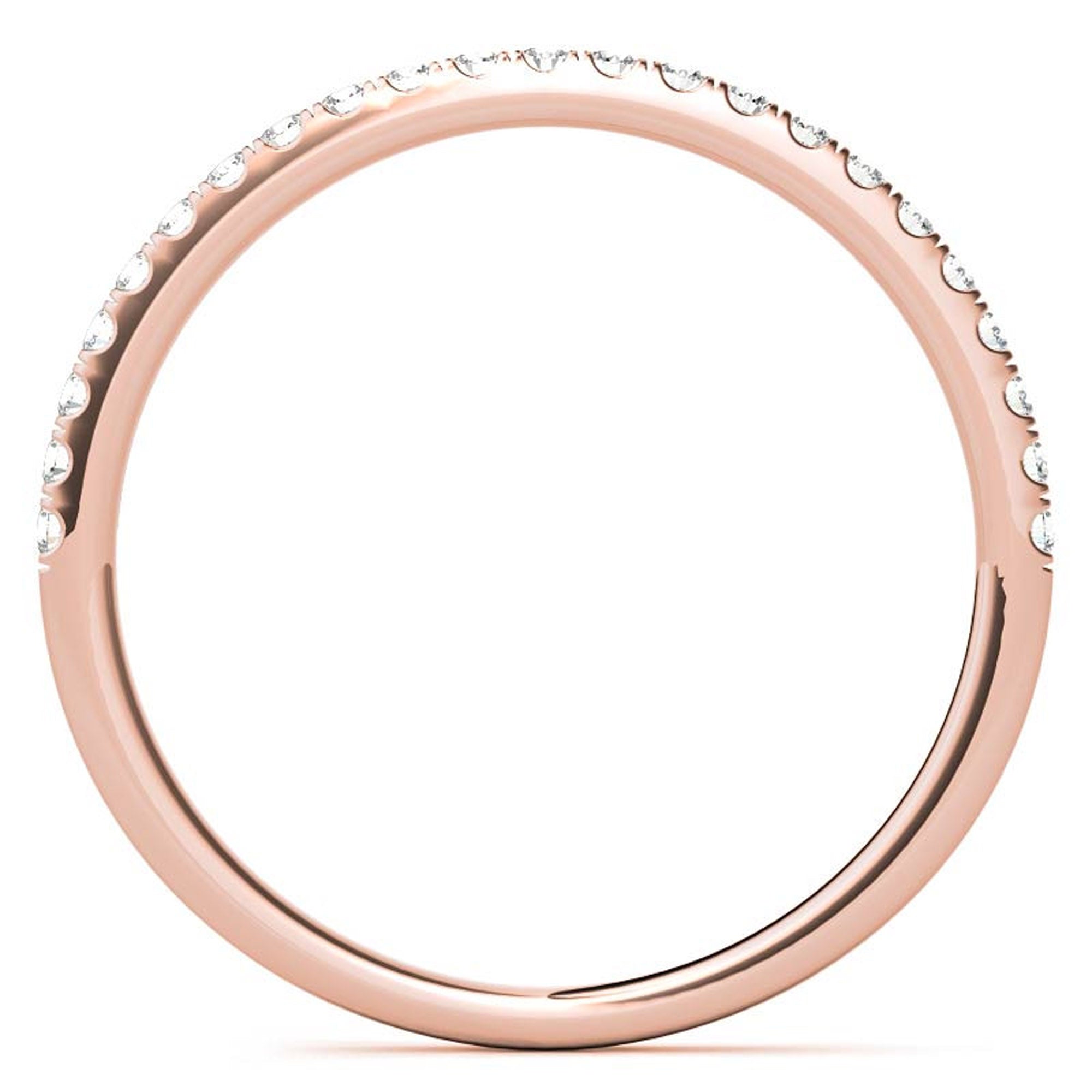 Rose Gold Floral Halo Stackable Ring Set