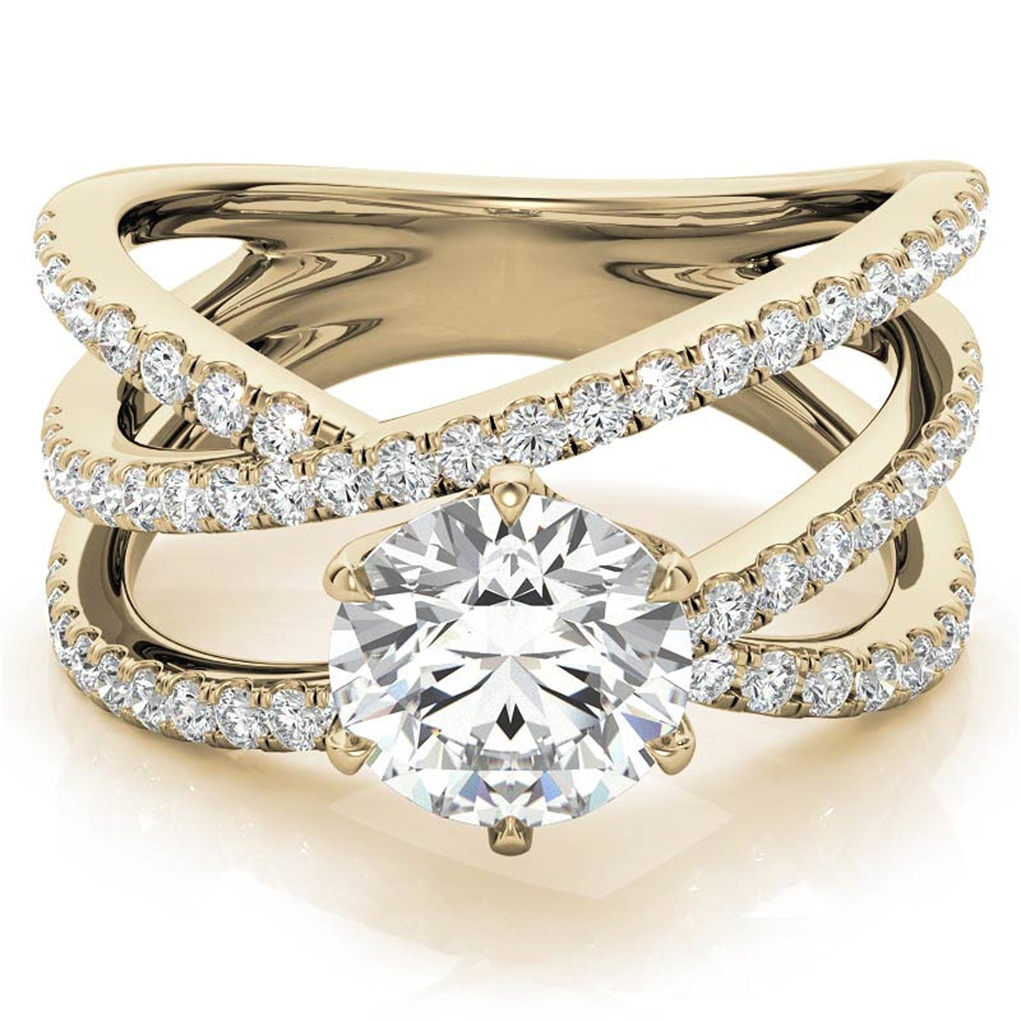 Criss Cross Sterling Silver Stackable Ring Set