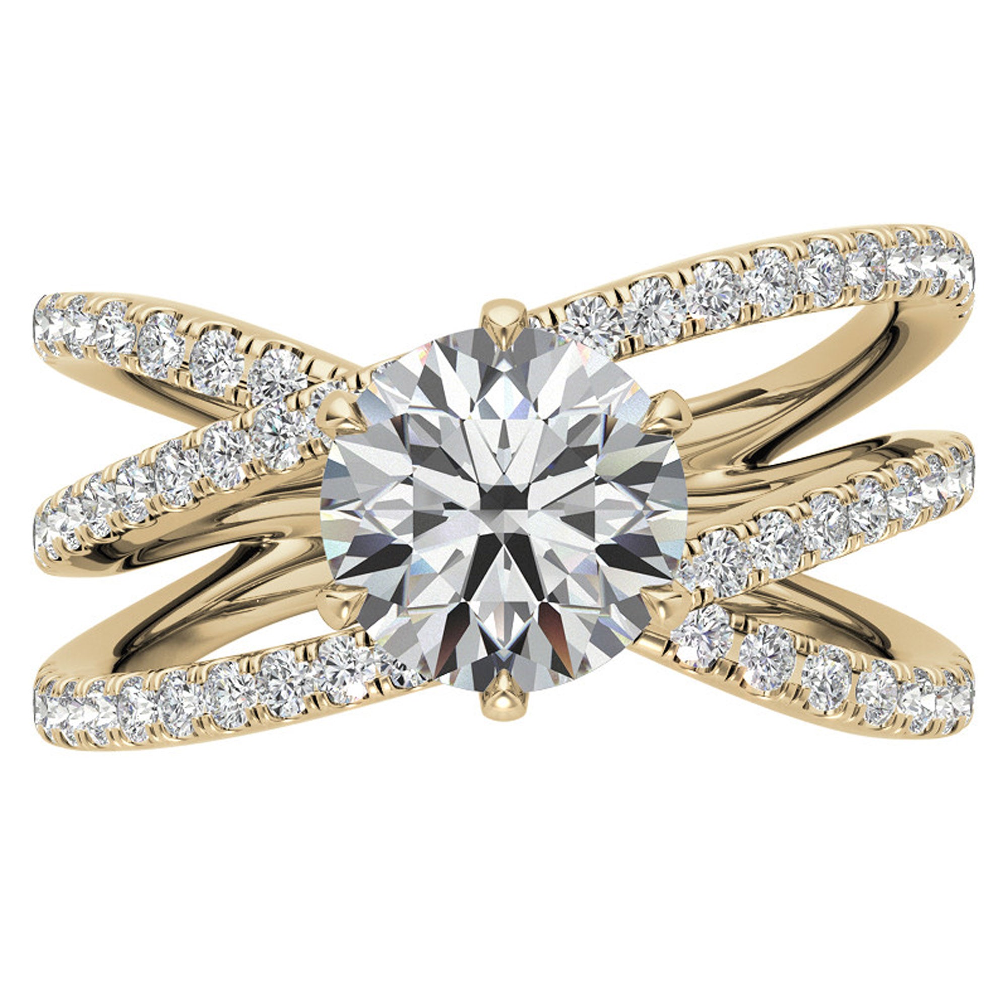 Criss Cross Sterling Silver Stackable Ring Set