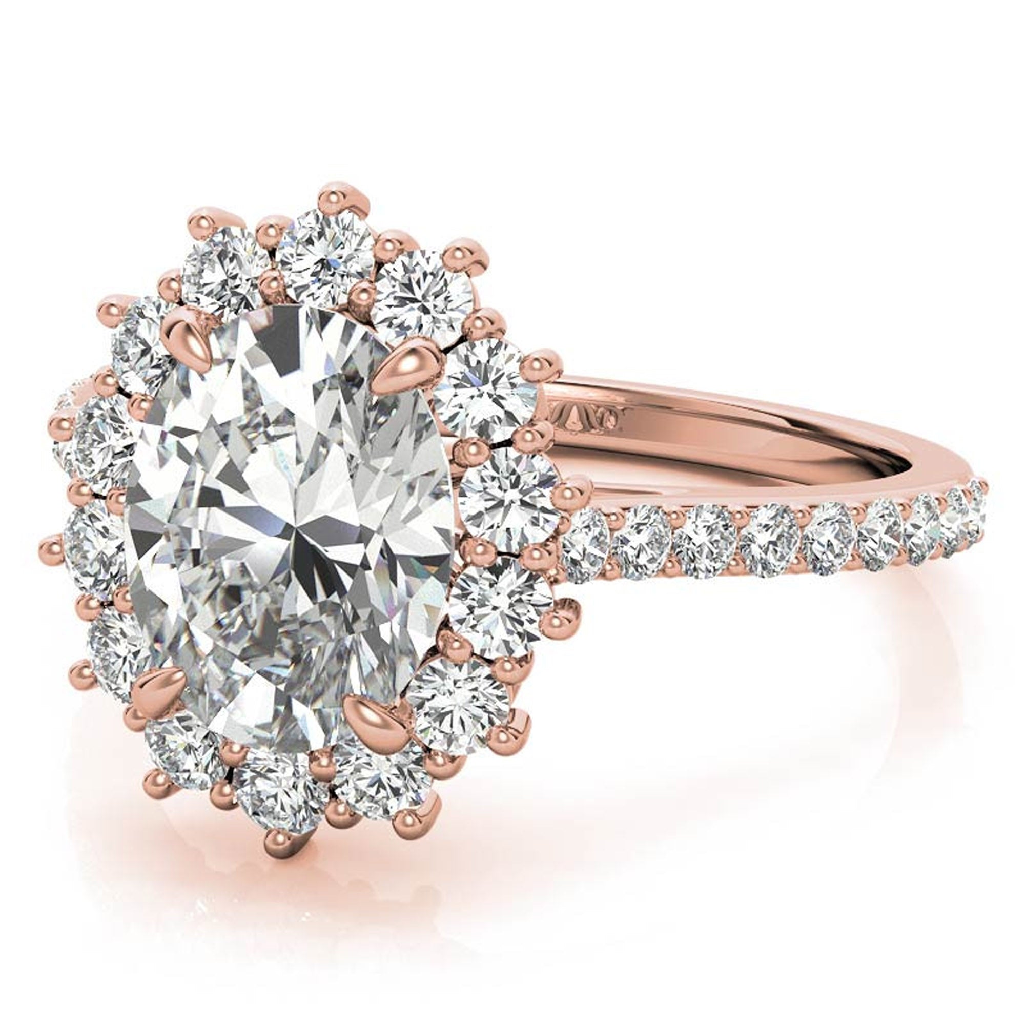 Stunning Floral Inspired Adjustable Sterling Silver Ring - Rose Gold Plated Beauty for Every Occasion