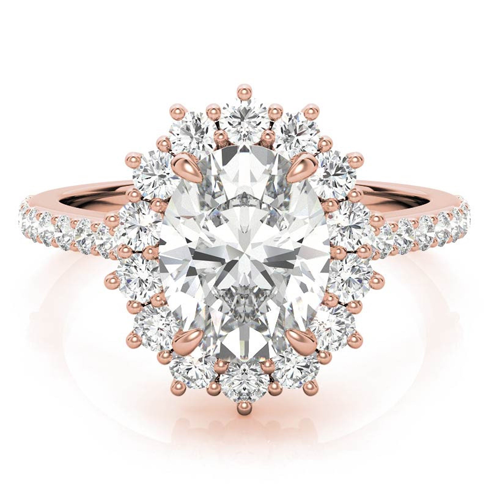 Stunning Floral Inspired Adjustable Sterling Silver Ring - Rose Gold Plated Beauty for Every Occasion