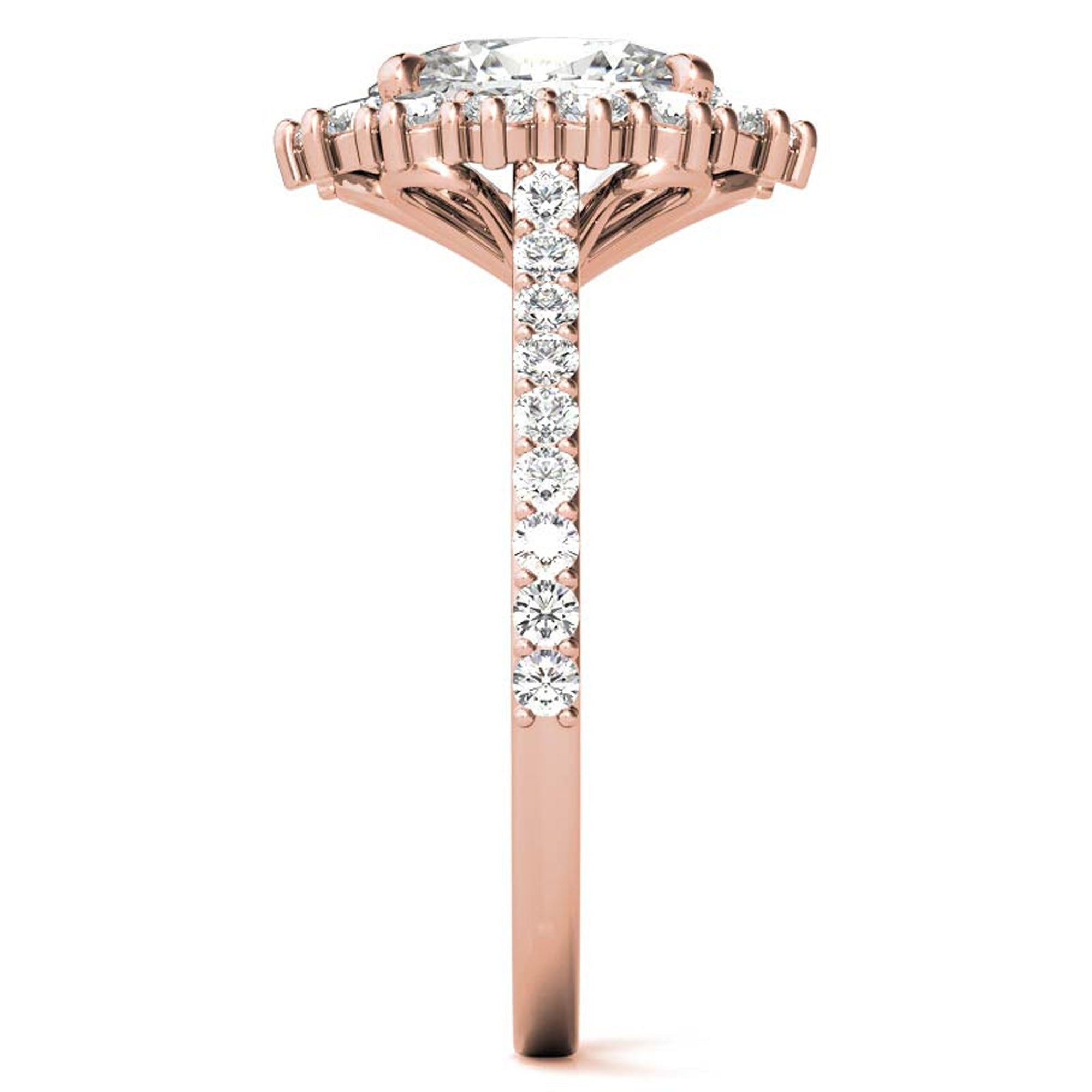 Stunning Floral Inspired Adjustable Sterling Silver Ring - Rose Gold Plated Beauty for Every Occasion