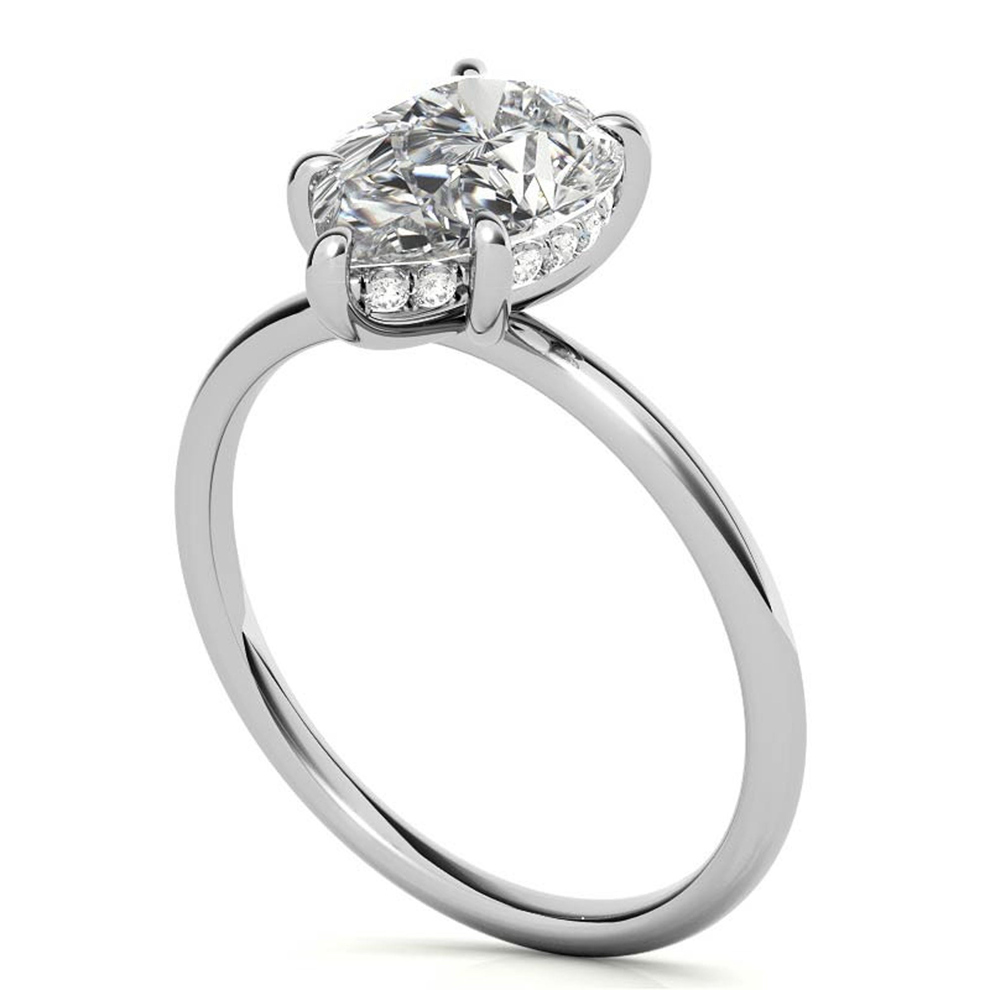 Silver Catharina Crown Ring