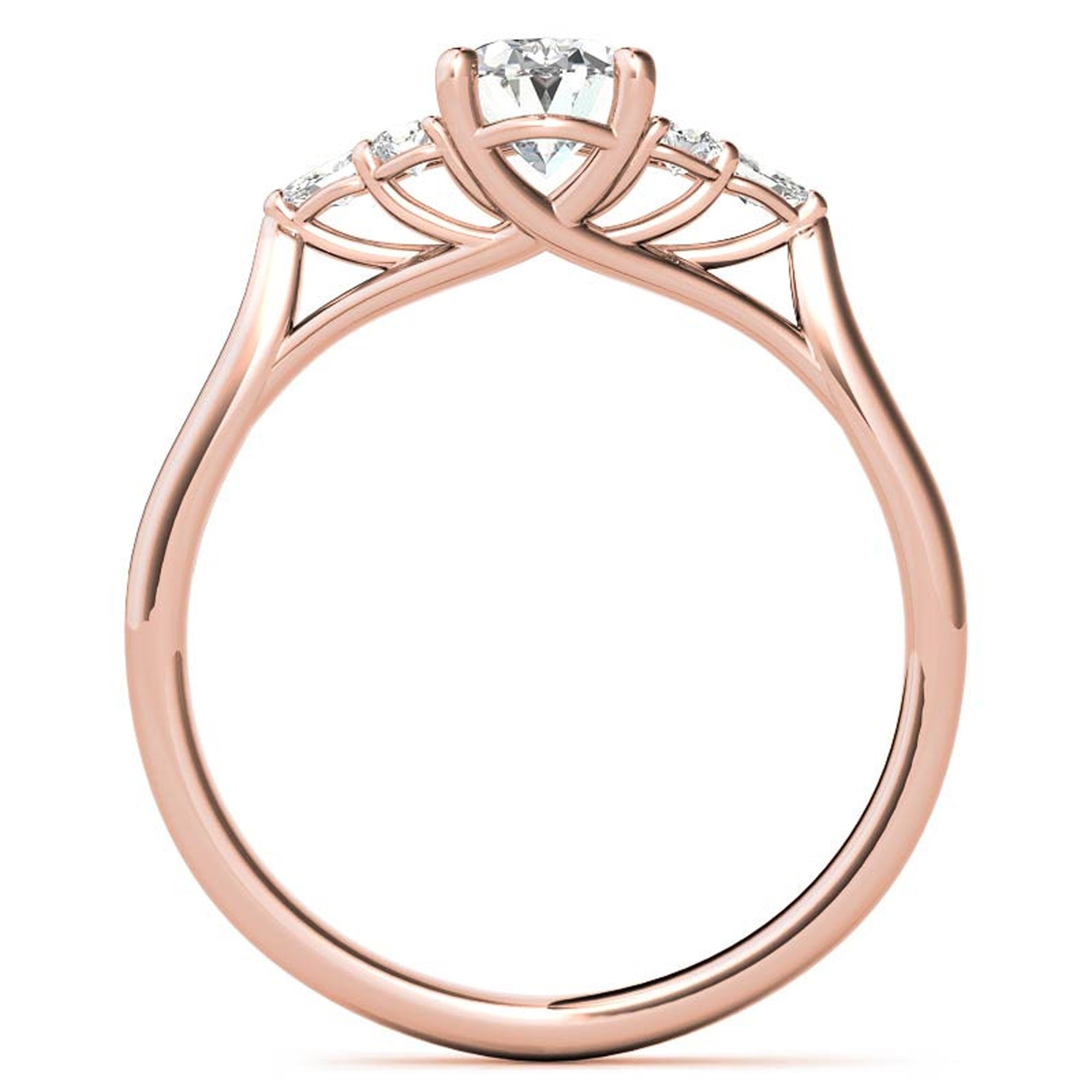 Stunning Adjustable Floral Cluster Ring in Sterling Silver – Elegant Rose Gold Plating
