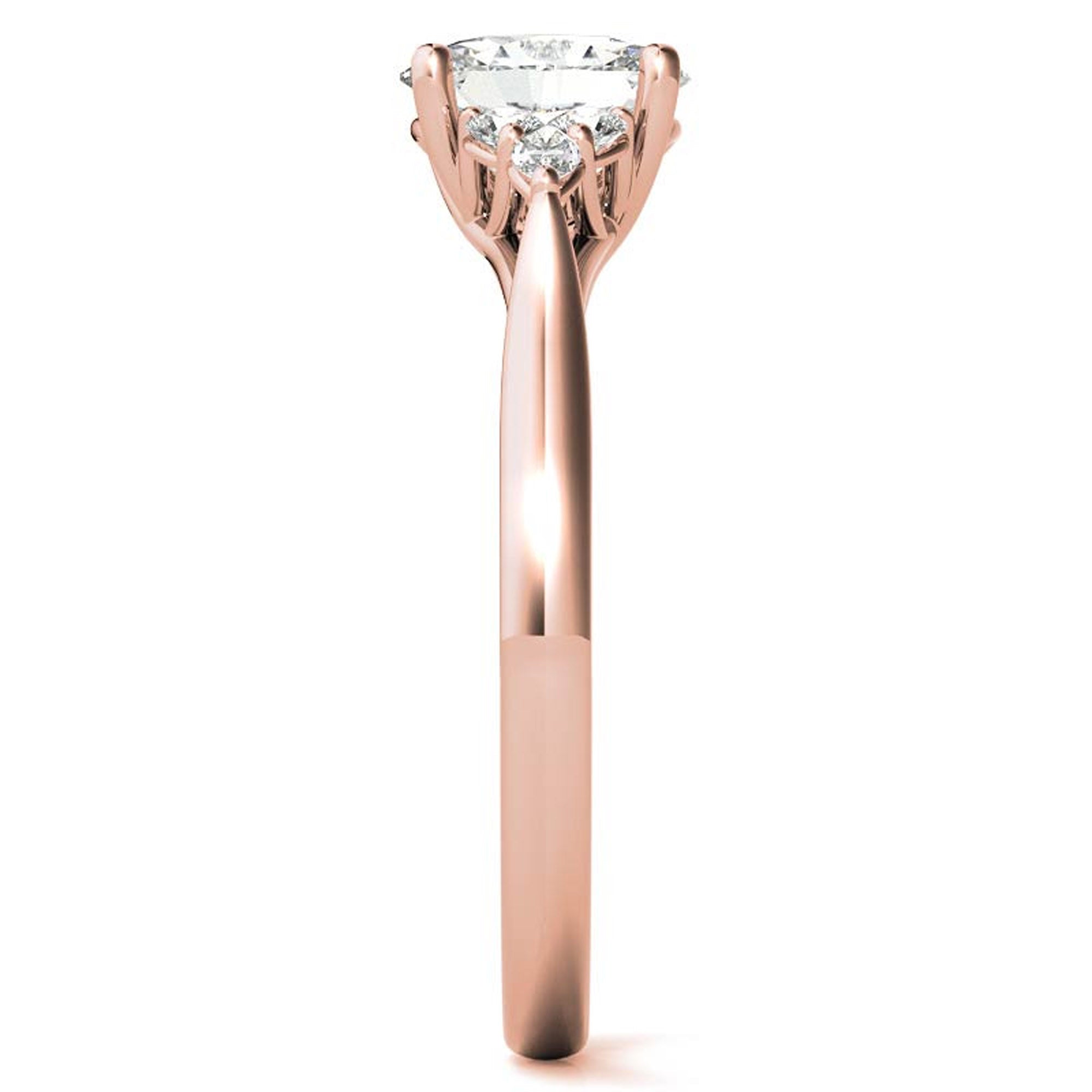 Stunning Adjustable Floral Cluster Ring in Sterling Silver – Elegant Rose Gold Plating