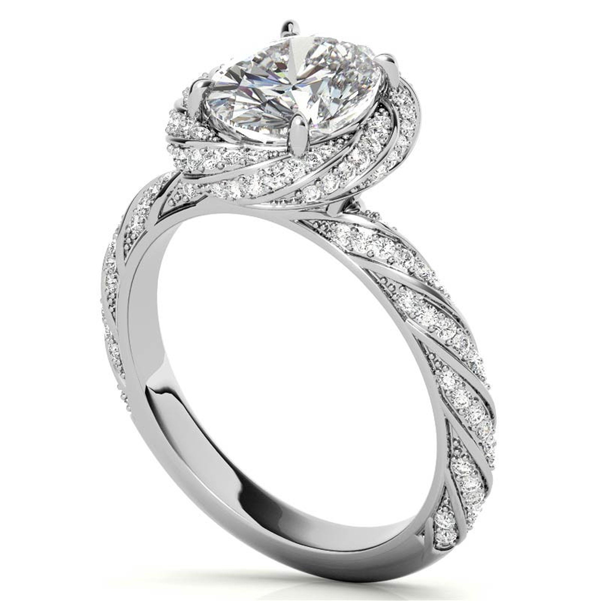 Silver Halo Twist Sparkle