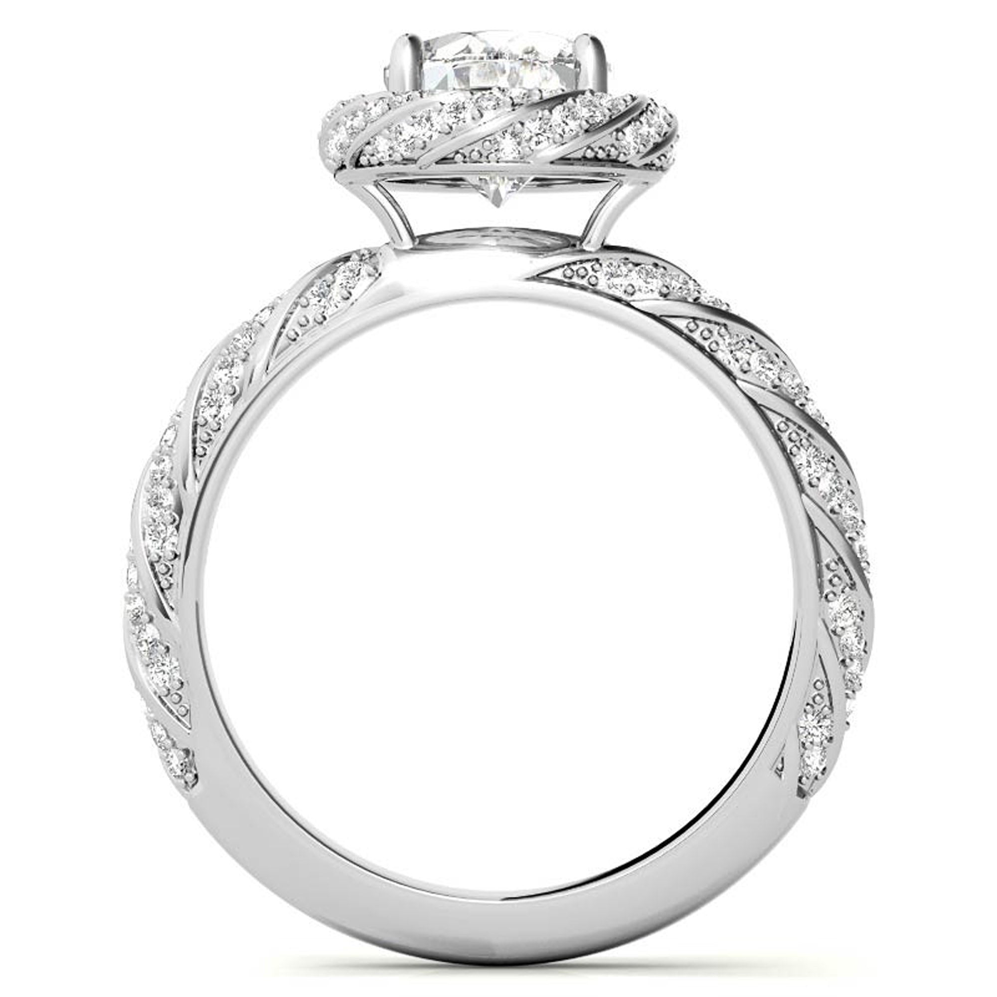 Silver Halo Twist Sparkle