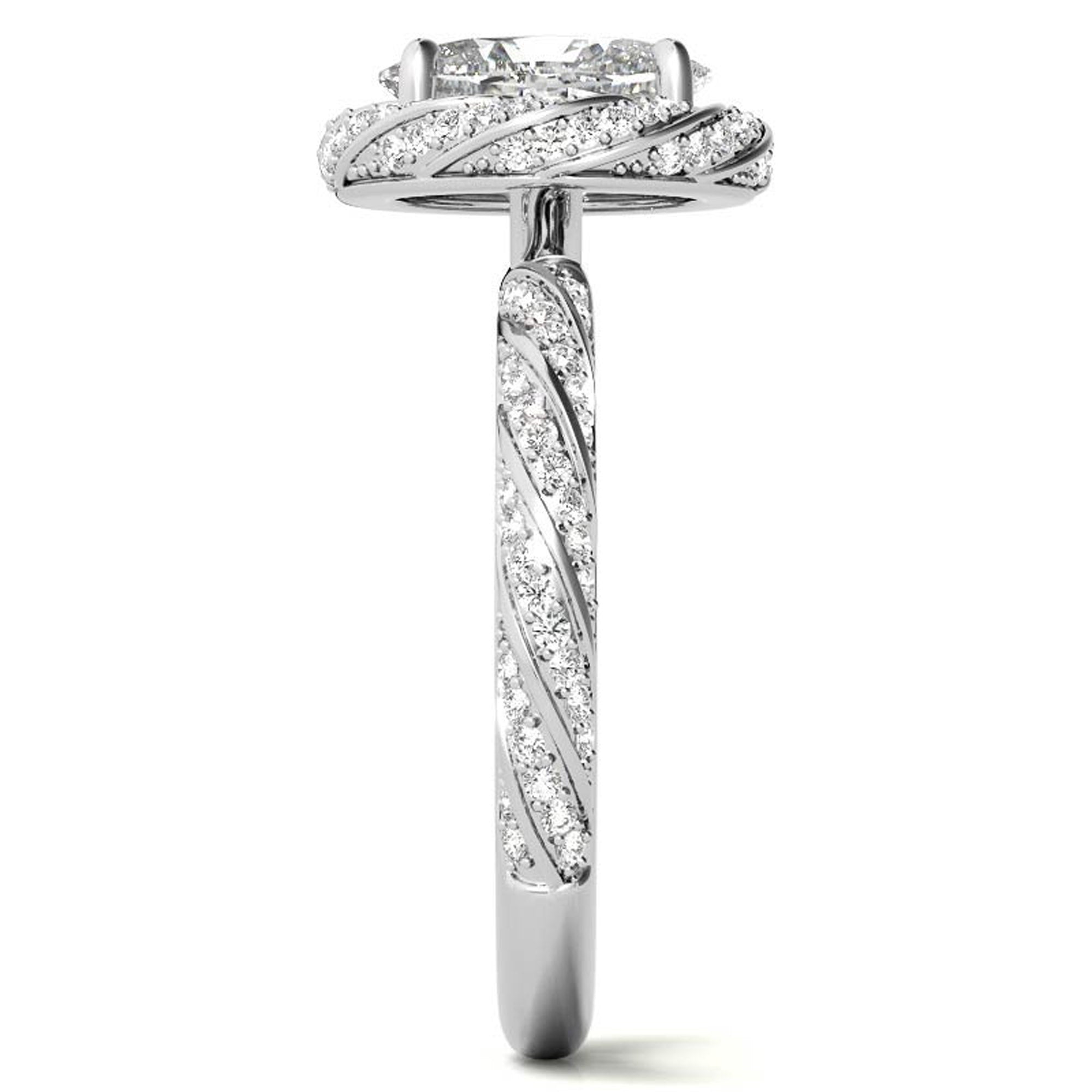 Silver Halo Twist Sparkle