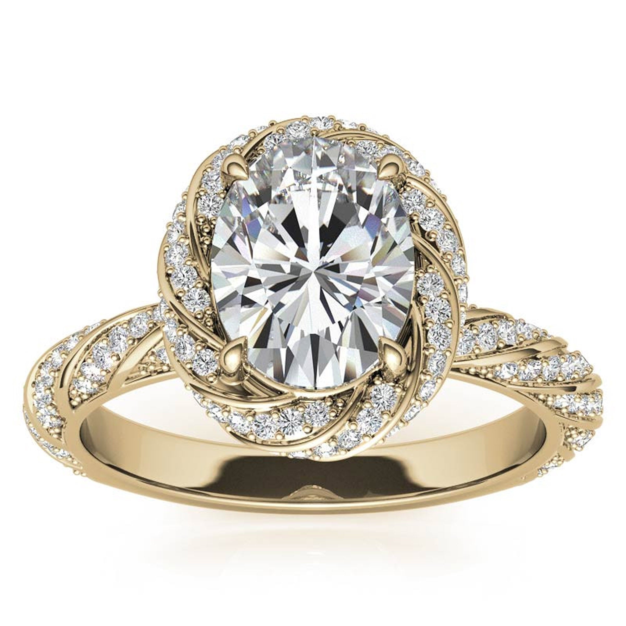 Silver Oval Glimmer Cross Ring