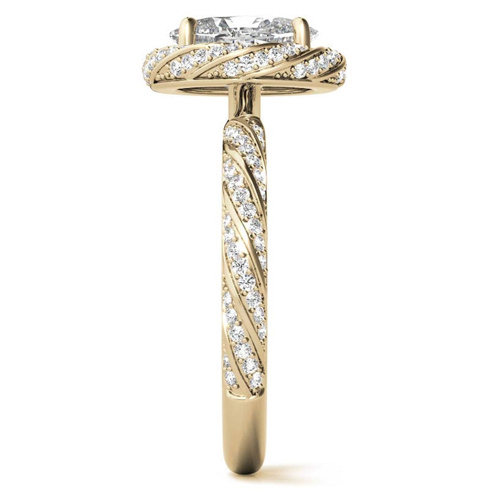 Silver Oval Glimmer Cross Ring