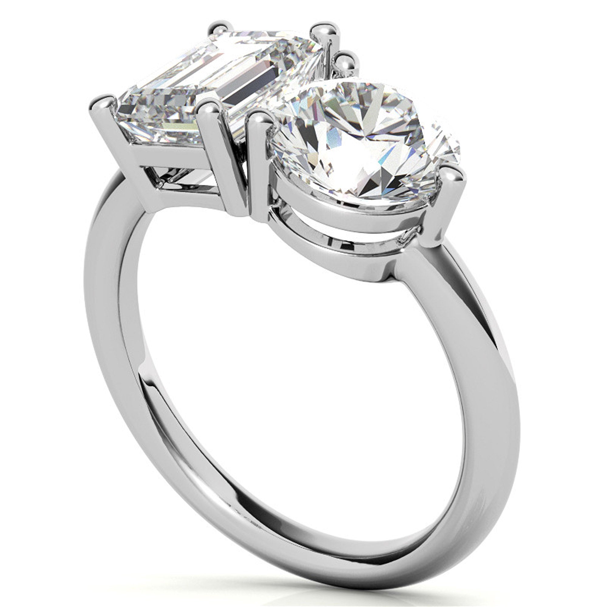 Luxury Two Stone Diamond Ring