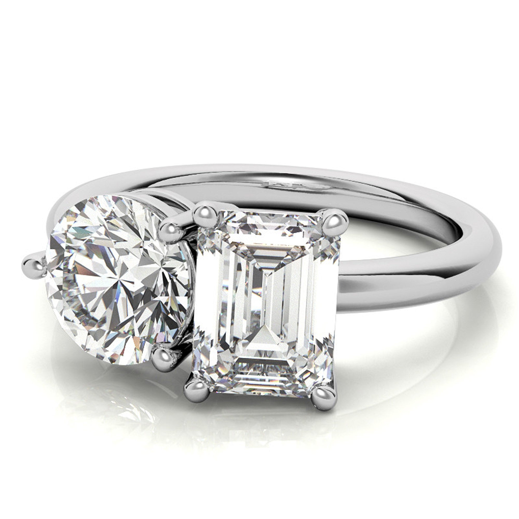 Luxury Two Stone Diamond Ring