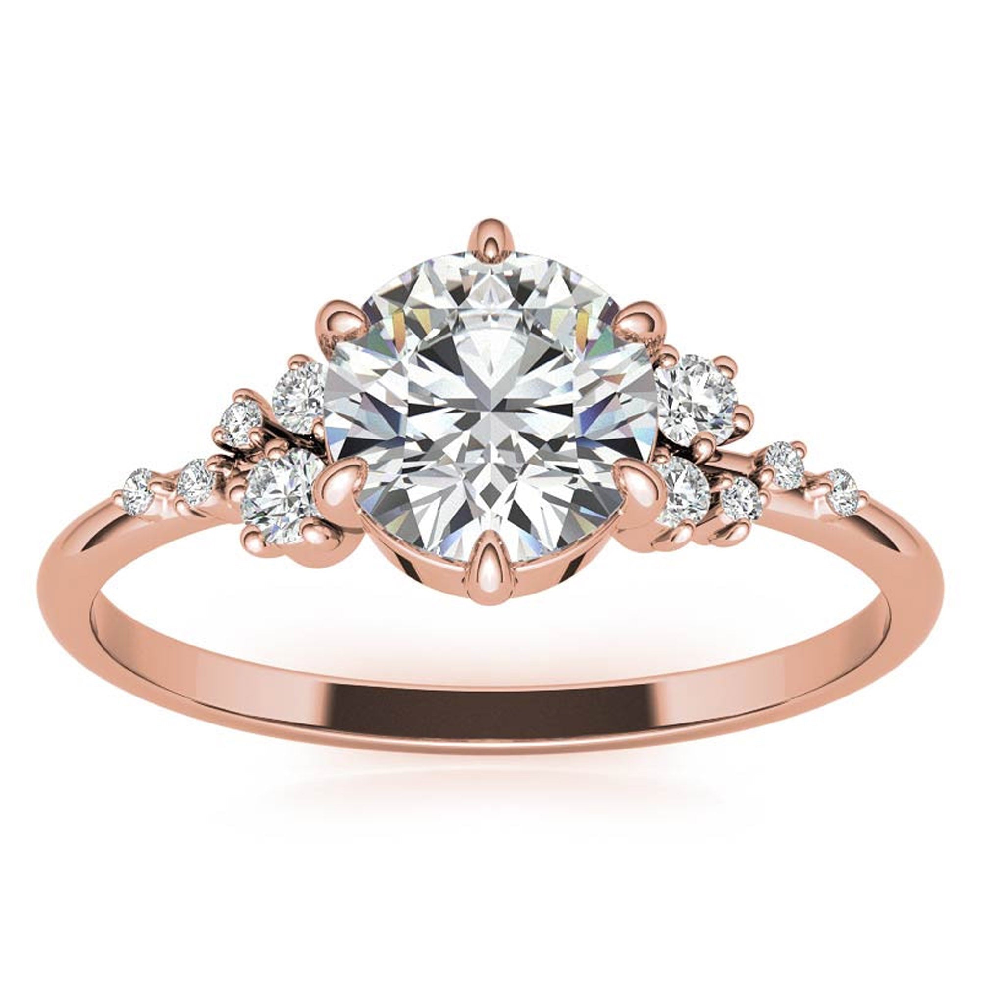 Round Cut Stackable Ring Set