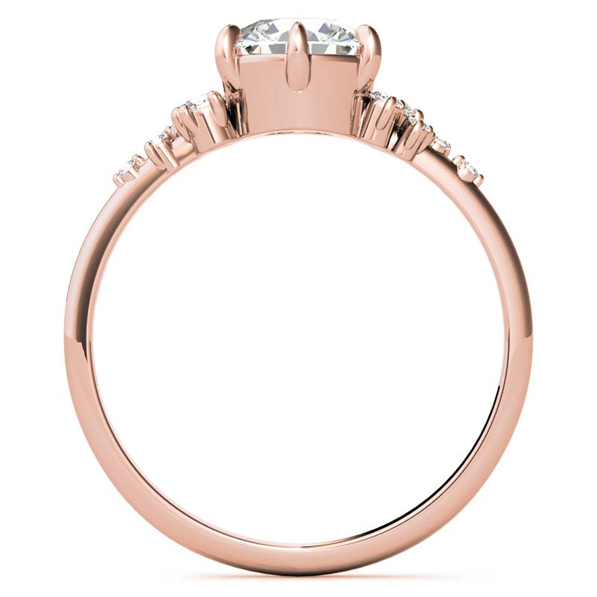 Round Cut Stackable Ring Set
