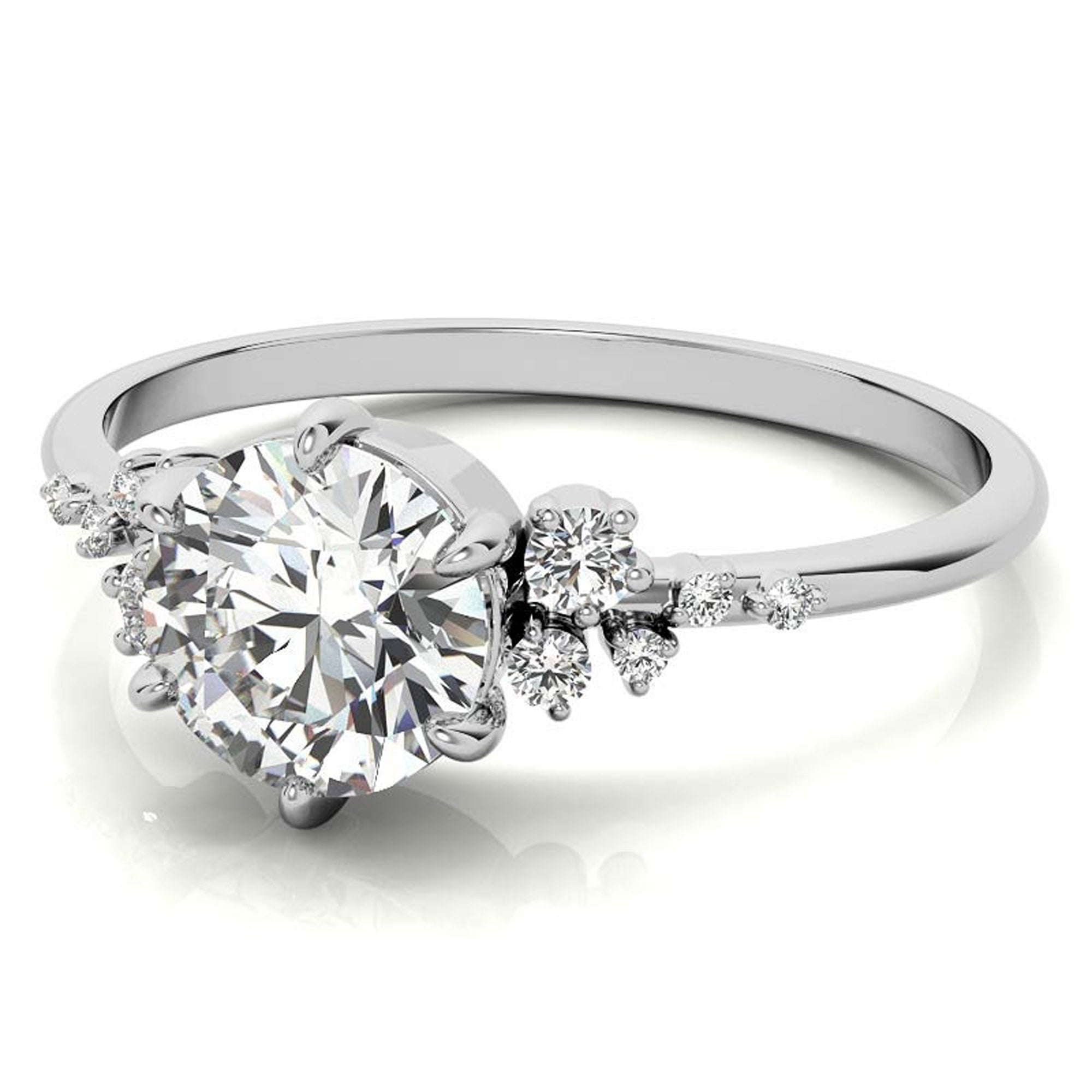 Round Cut Stackable Ring Set