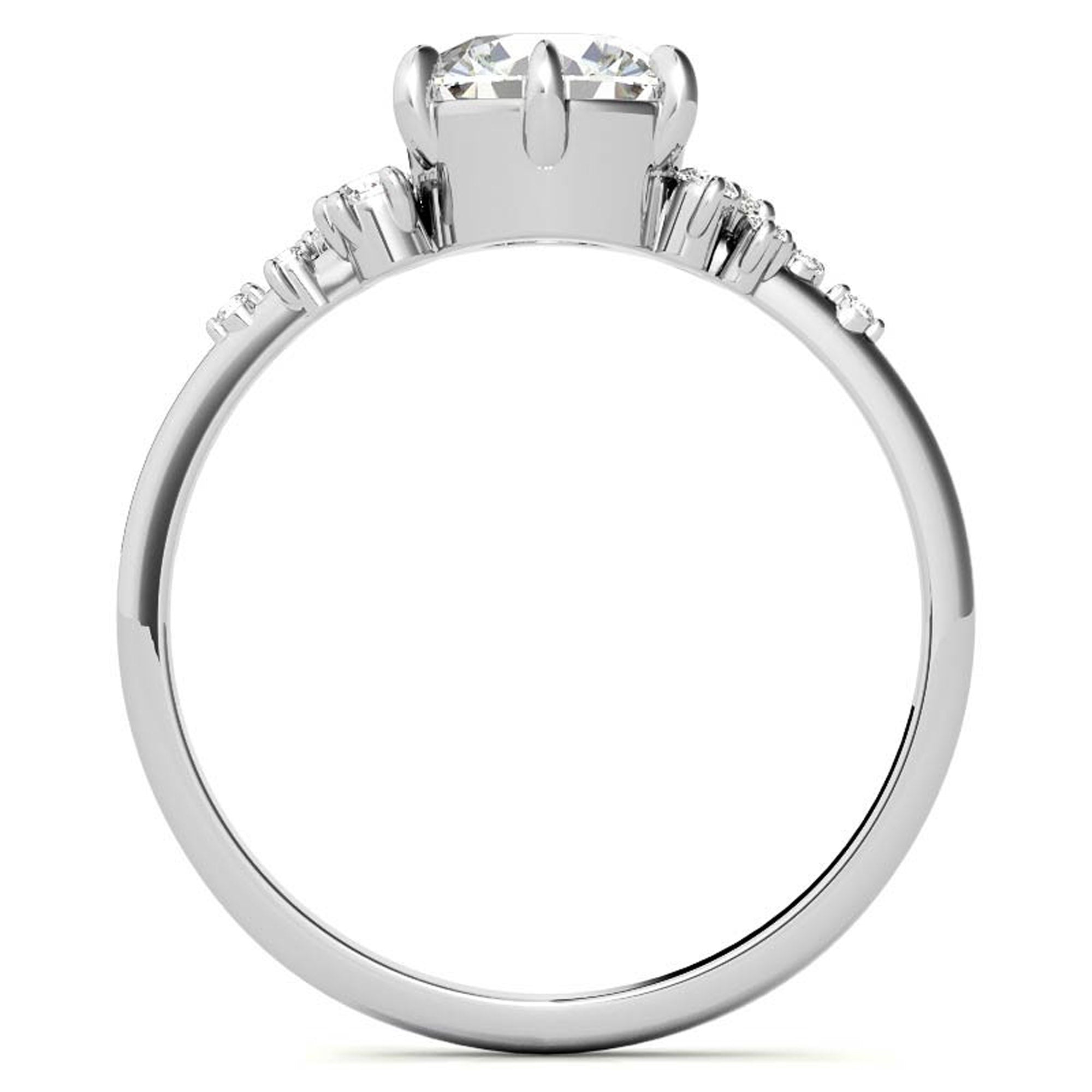 Round Cut Stackable Ring Set
