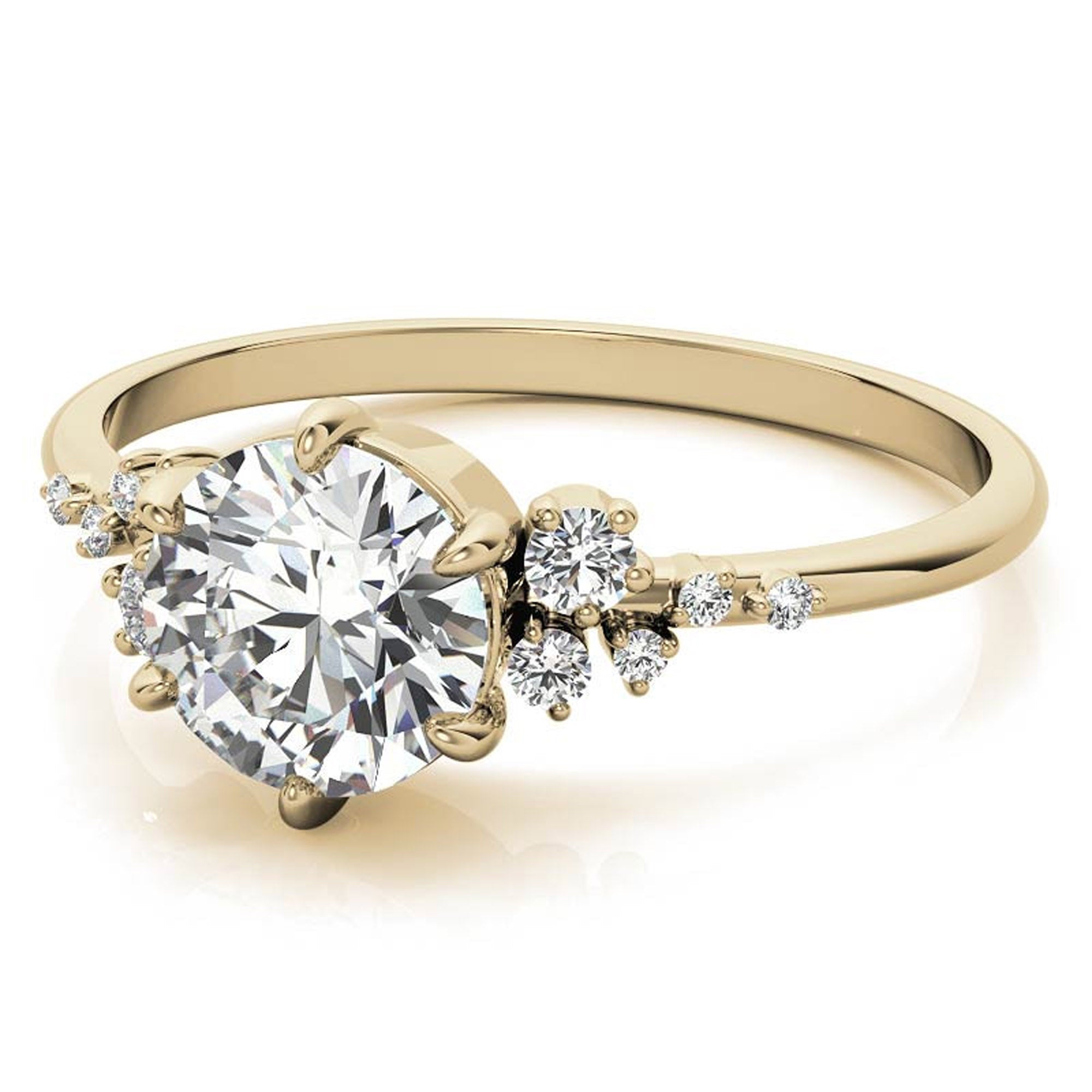 Round Cut Stackable Ring Set