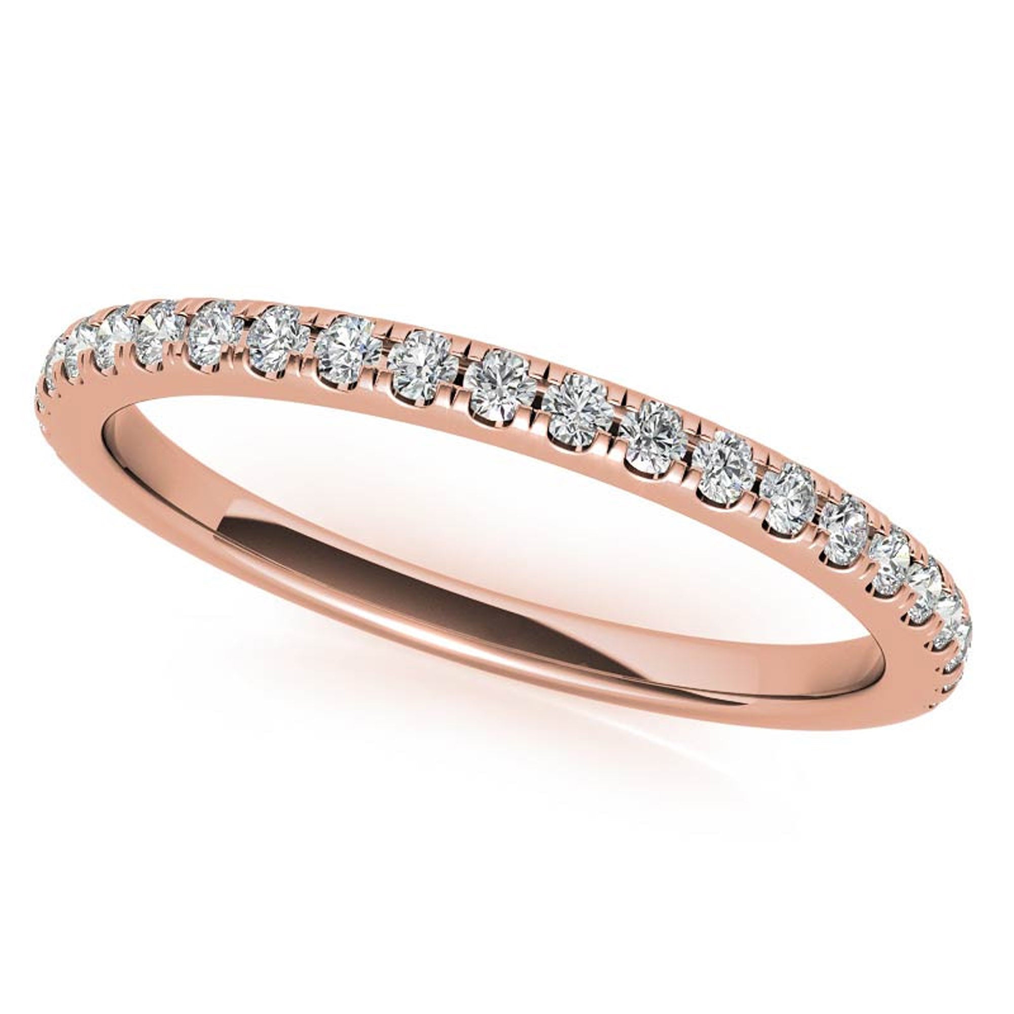 Sterling Silver Three-Stone Setting Adjustable Classic Rose Gold Engagement Ring For Women