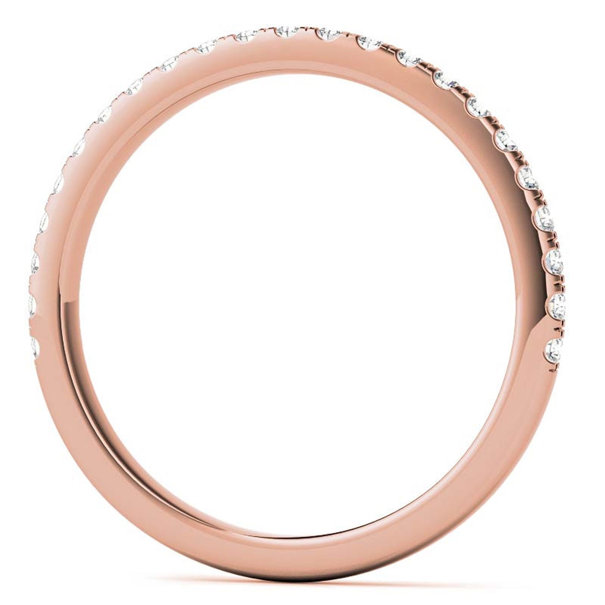 Sterling Silver Three-Stone Setting Adjustable Classic Rose Gold Engagement Ring For Women