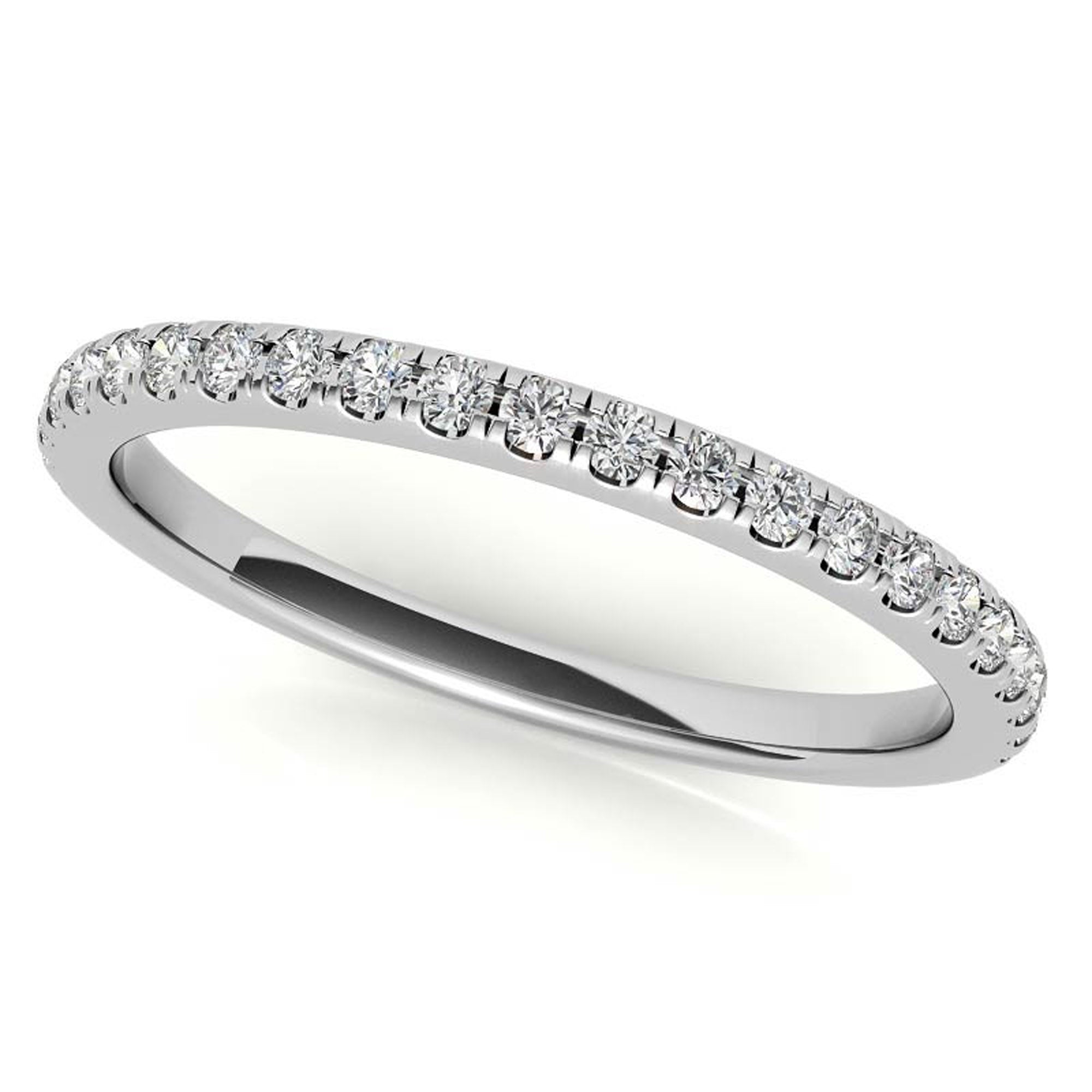 Sterling Silver Three-Stone Setting Adjustable Classic White Gold  Engagement Ring For Women