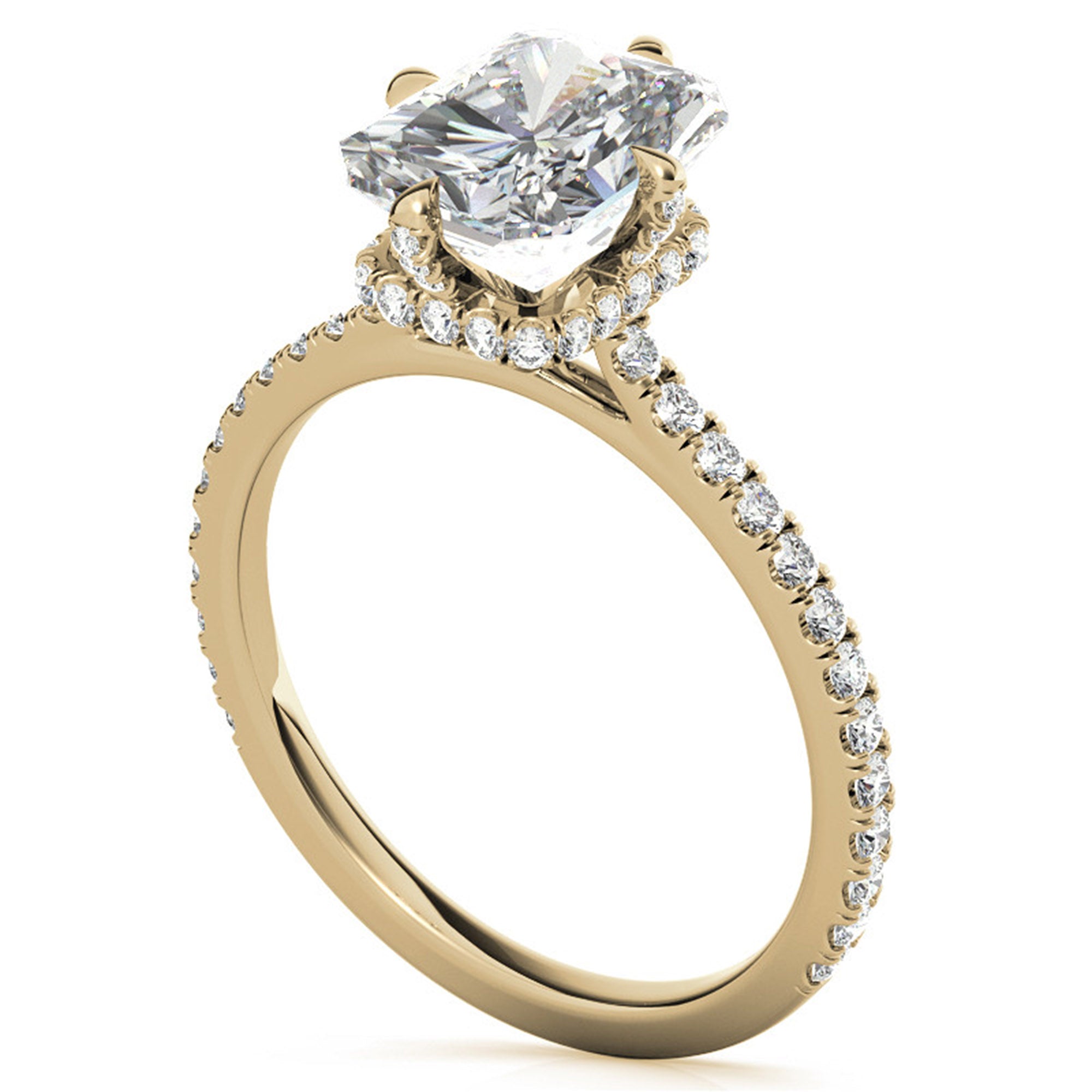 Sterling Silver Radiant-Cut Center Stone Adjustable  Engagement  Yellow Gold Ring Perfect for   Special Occasions