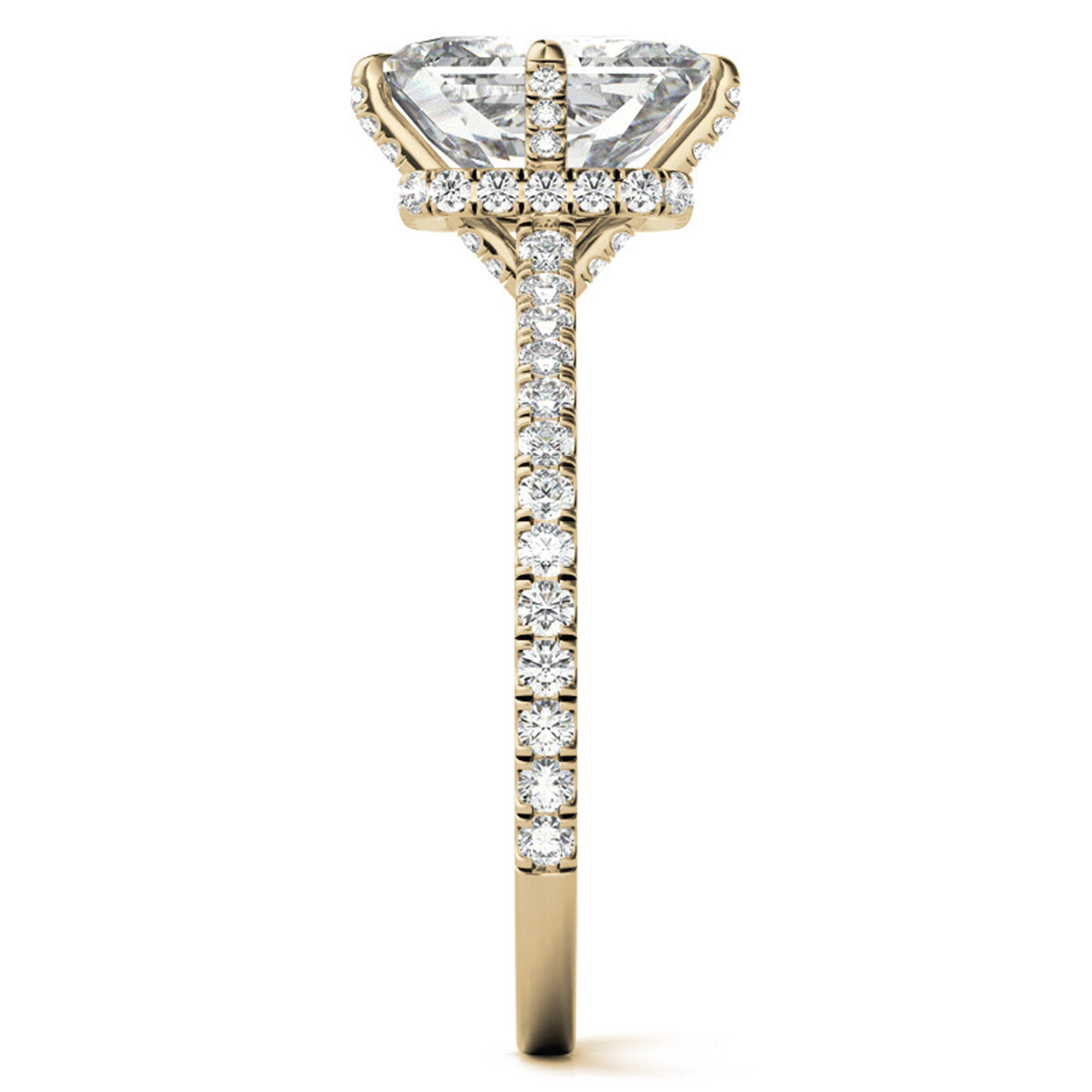 Sterling Silver Radiant-Cut Center Stone Adjustable  Engagement  Yellow Gold Ring Perfect for   Special Occasions