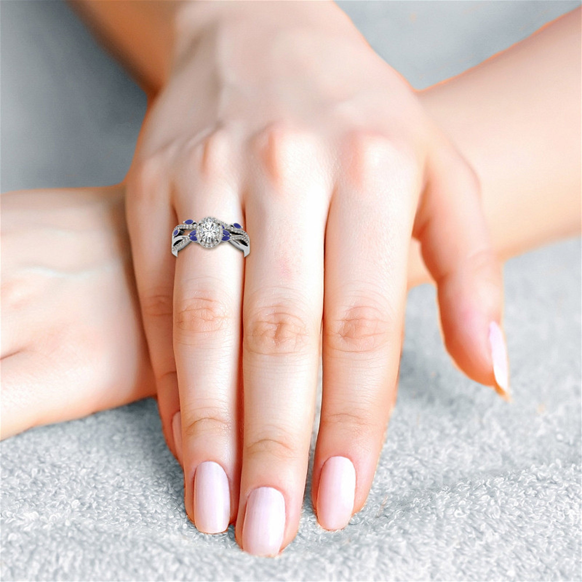 Silver White Shine Stackable Ring