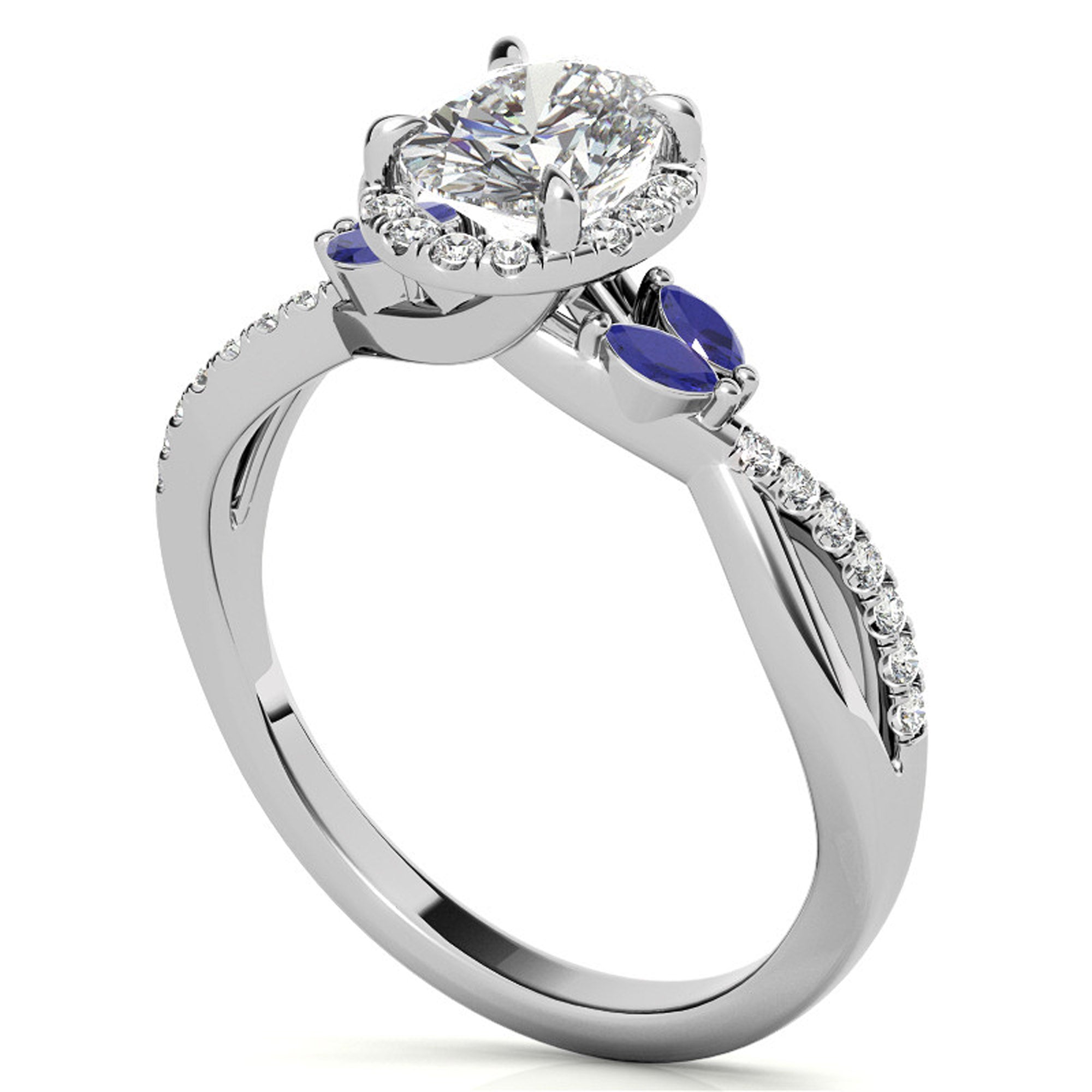 Silver White Shine Stackable Ring