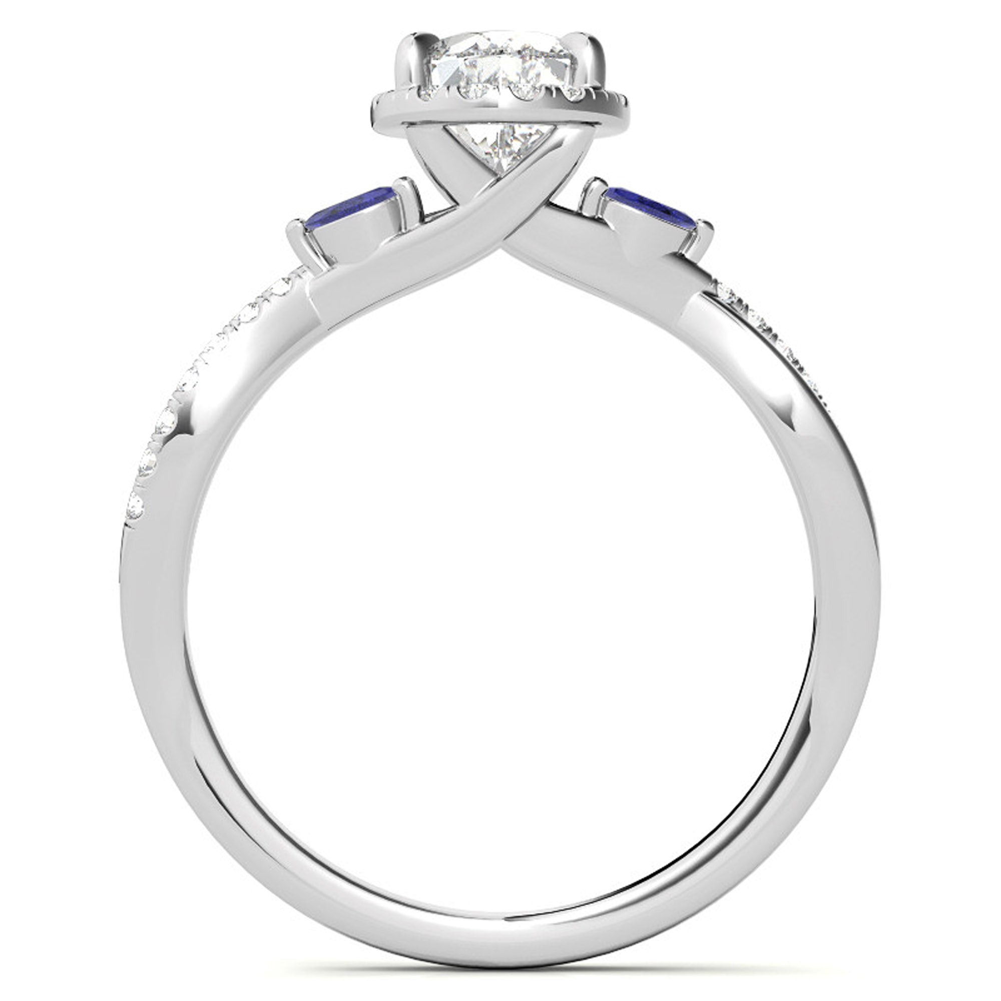 Silver White Shine Stackable Ring