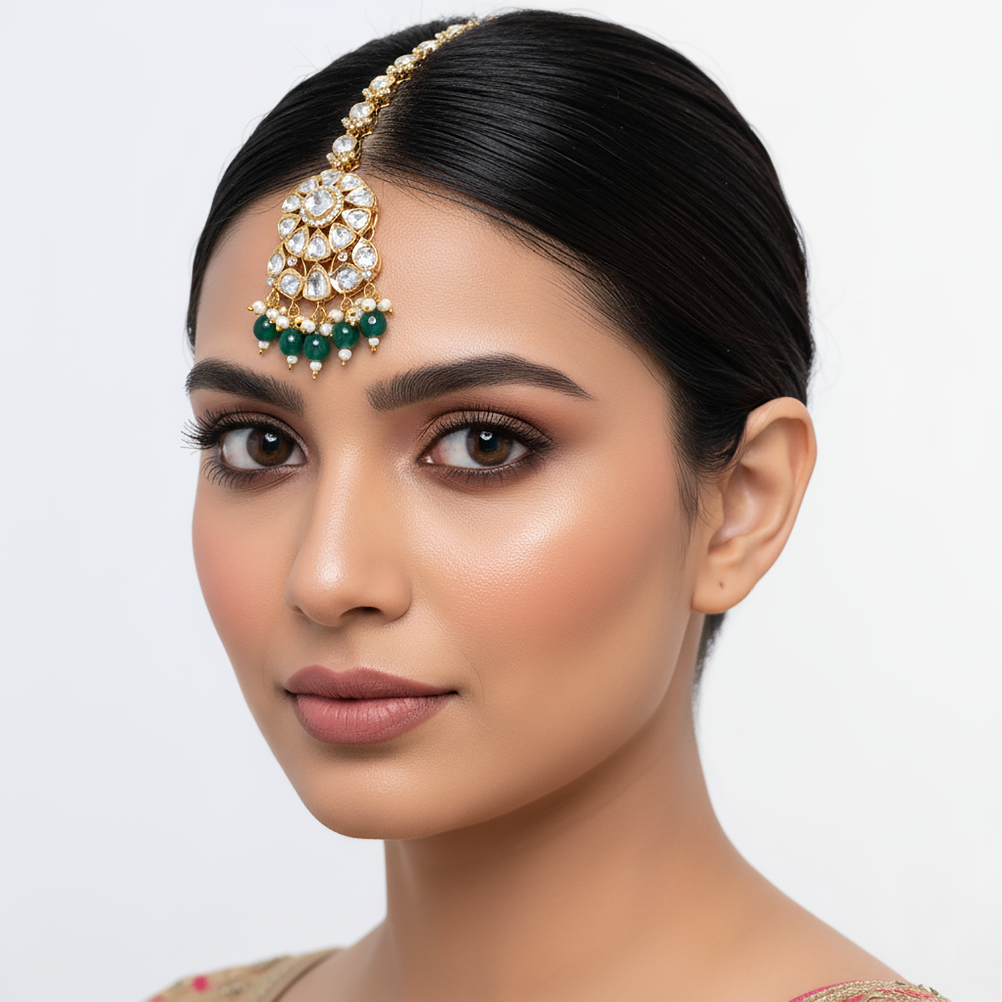 Classic Vermeil Polki Maang Tikka