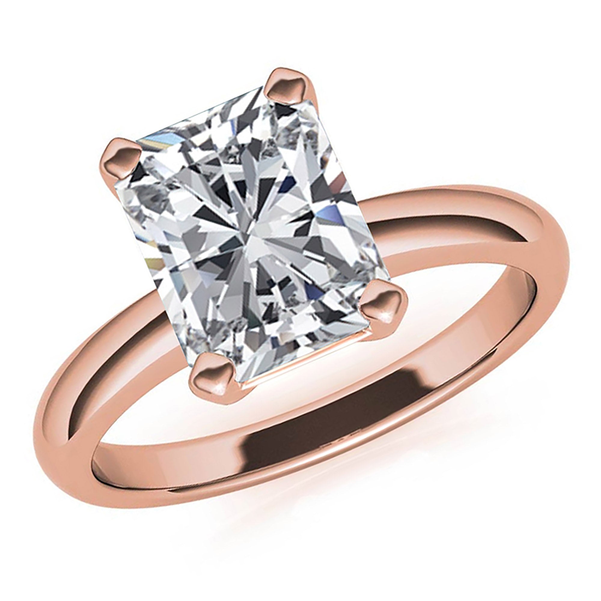 Sparkling Radiant Cut Ring for Her