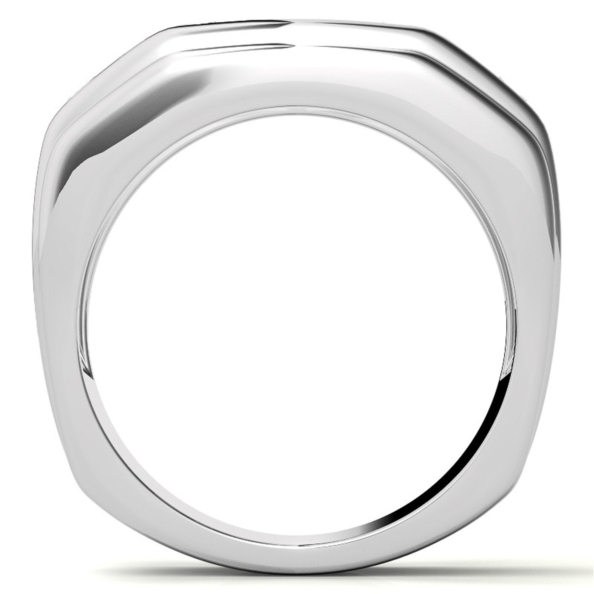 Princess Cut Half Eternity Band