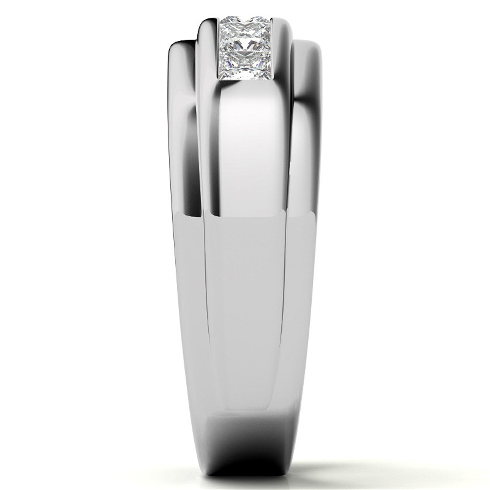 Princess Cut Half Eternity Band