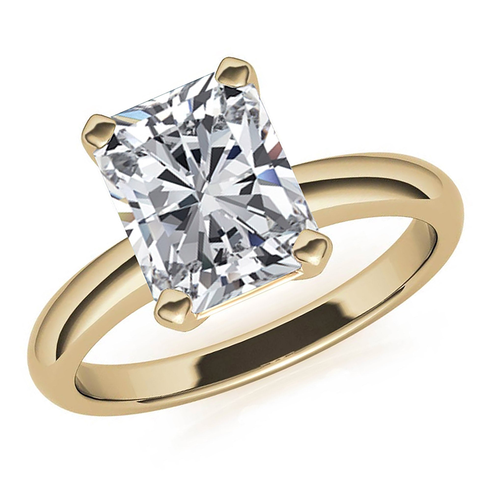 Sparkling Radiant Cut Ring for Her