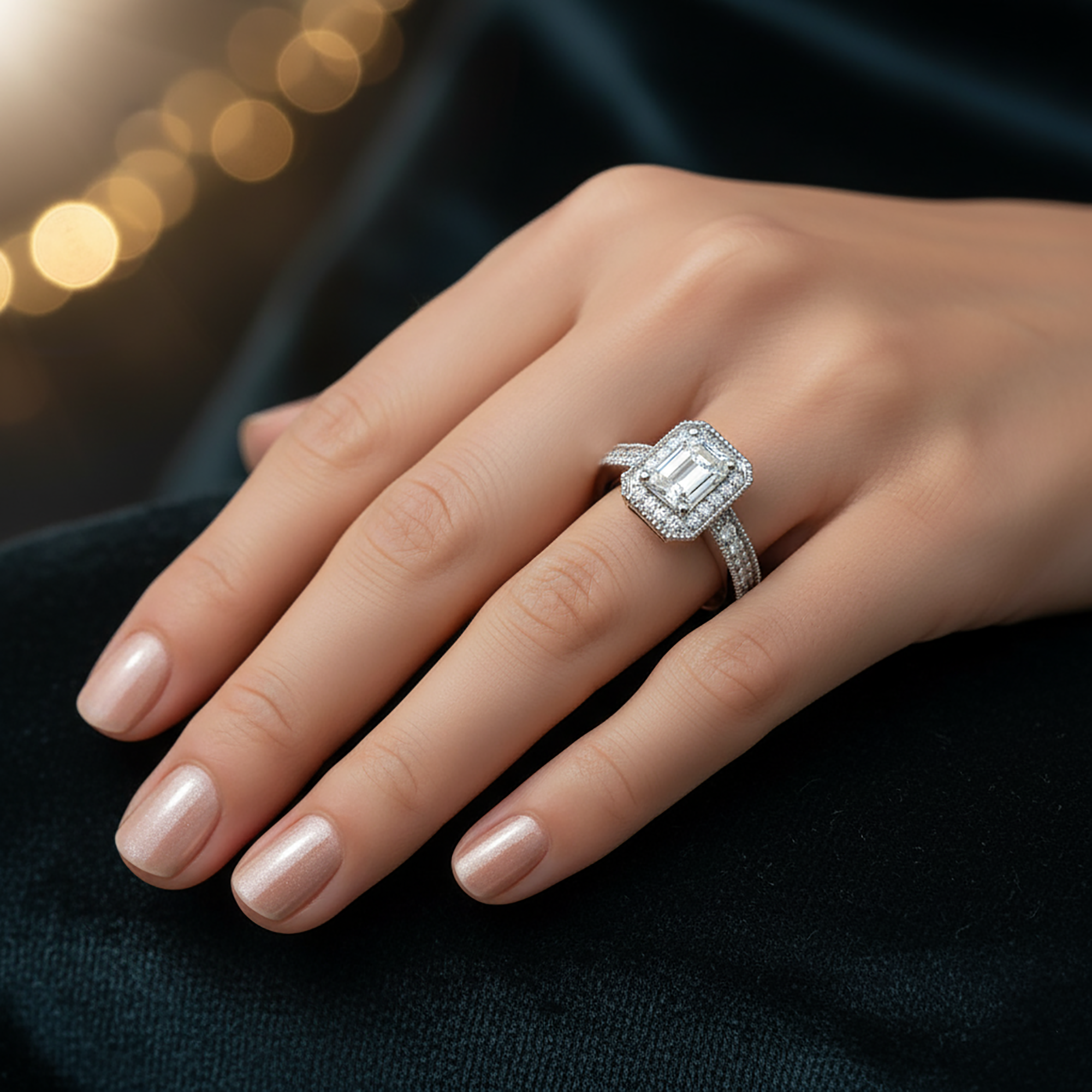 Stunning Milgrain Engagement Ring