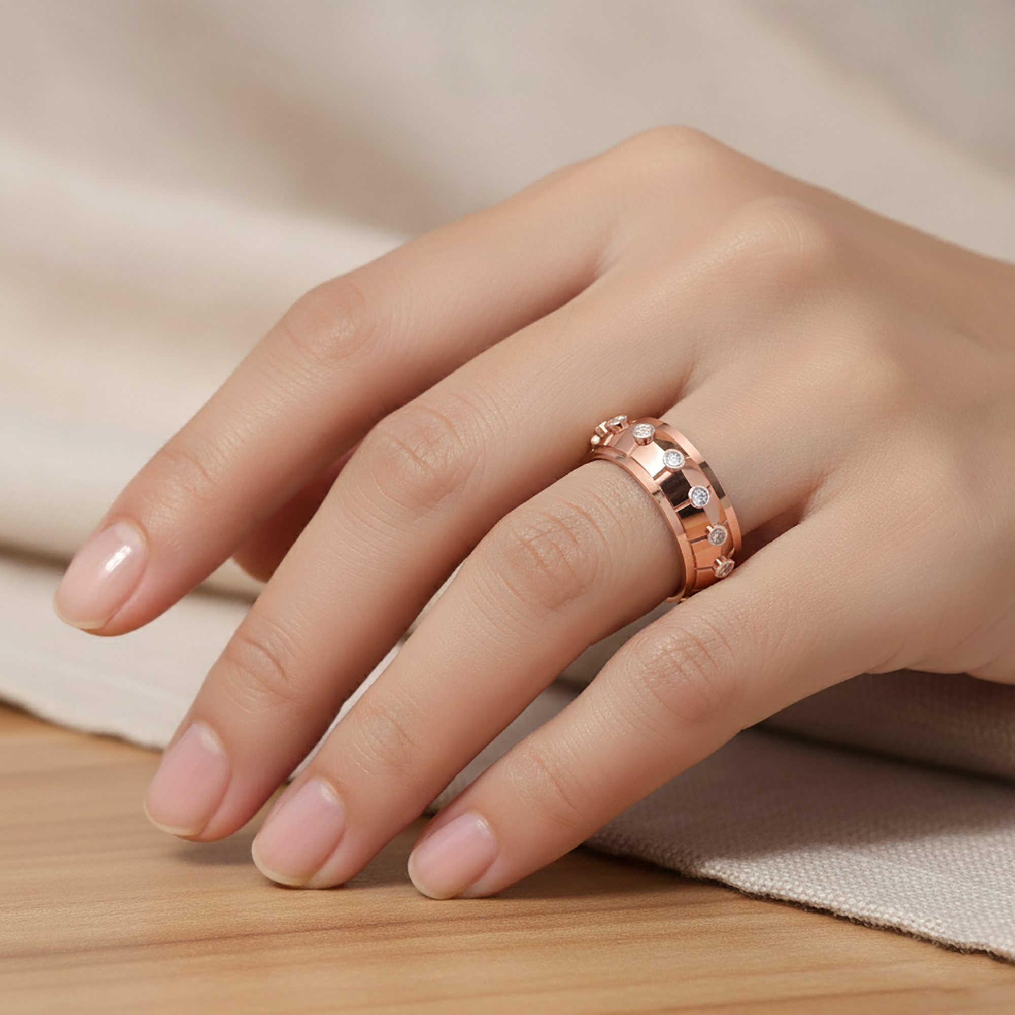 Matching Yellow Gold Band for Couples