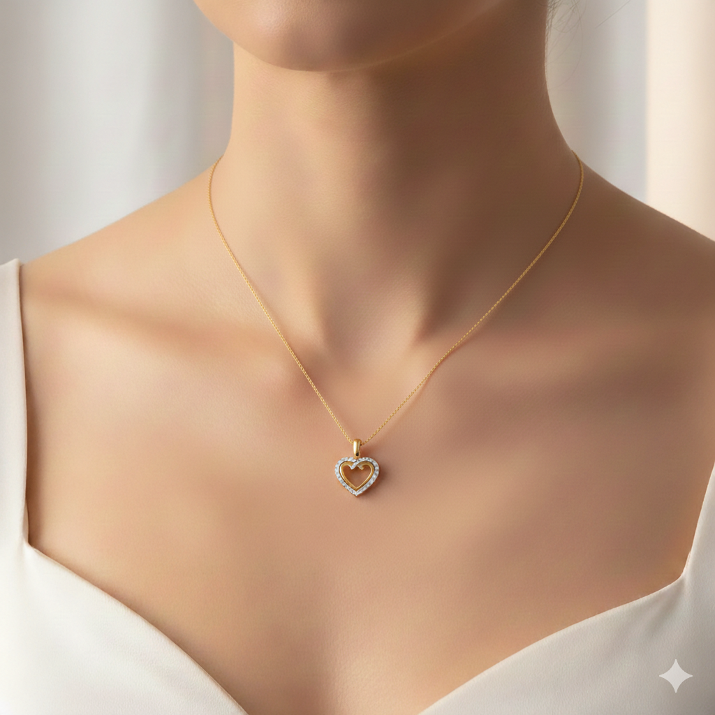 Yellow Gold Heart Pendant